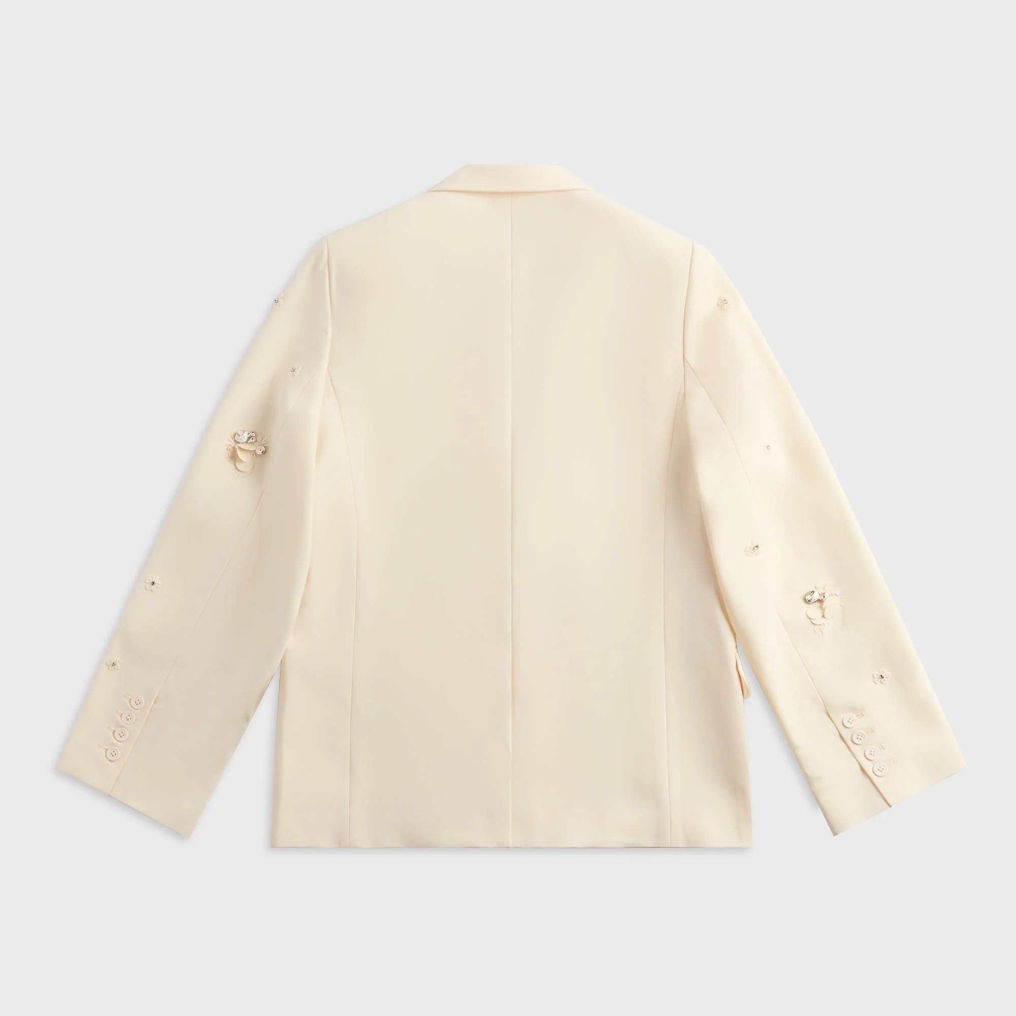 GUIZIO Embellished Oversized Blazer - Ivory - Image 2