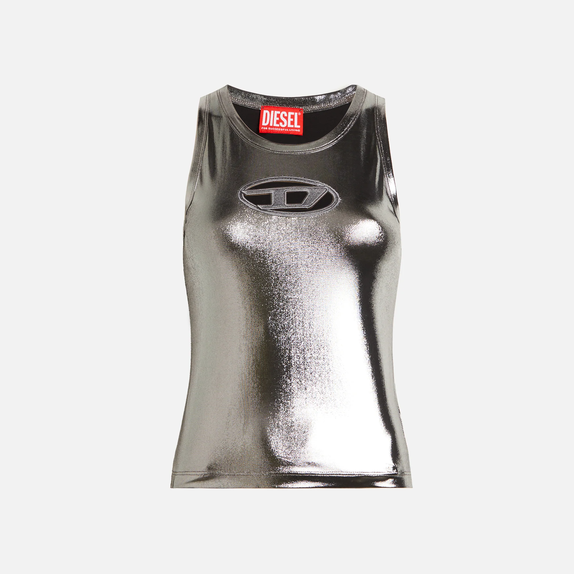 Diesel Lynys Logo Top - Silver Foil