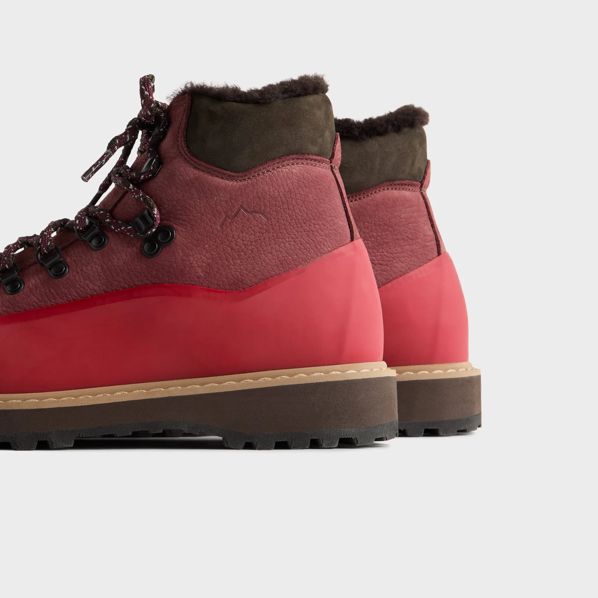 Ronnie Fieg for Diemme Roccia Vet Gomma Shearling - Bordeaux - Image 3