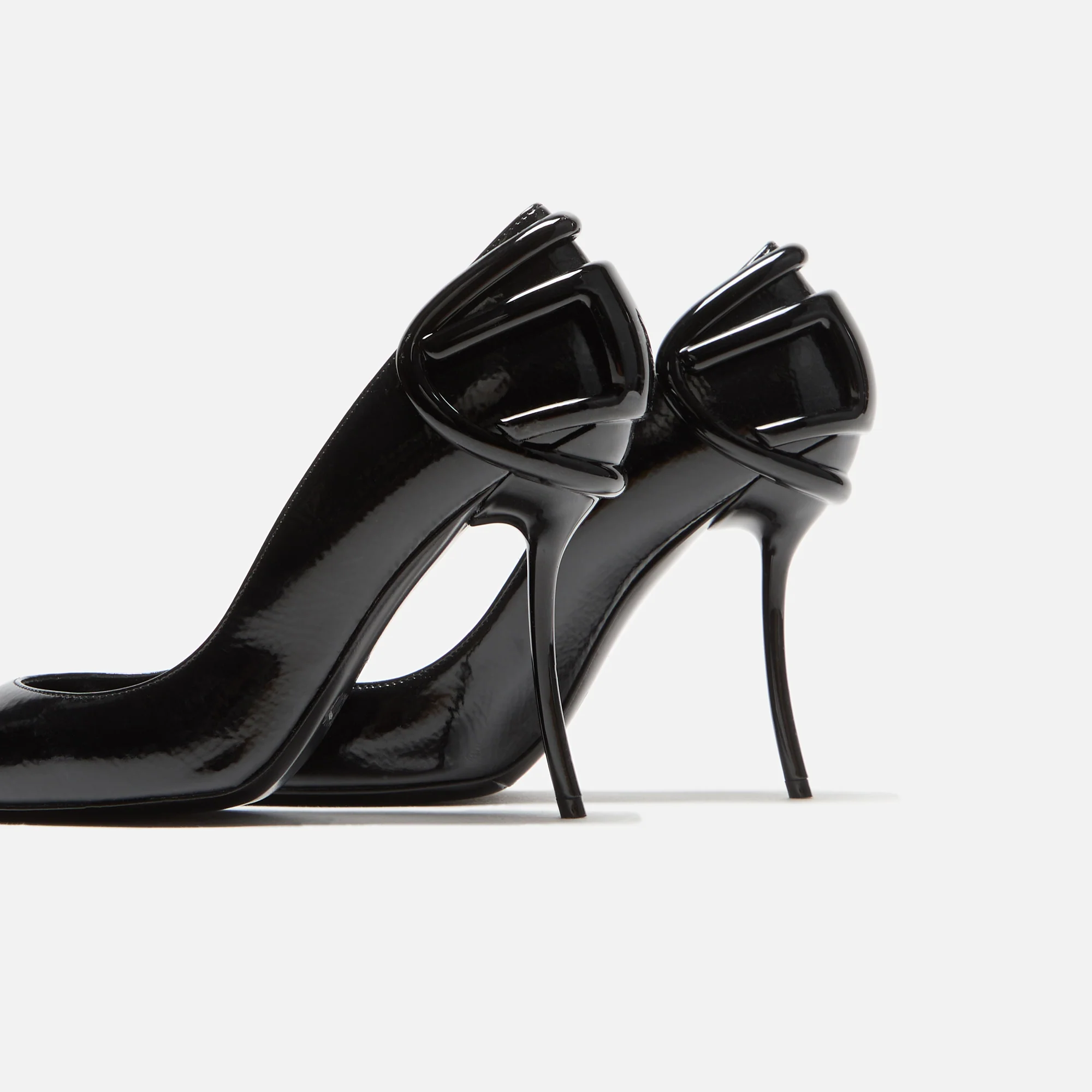 Diesel D-Ten & Half-Glossy Pumps - Naplak Black - Image 3