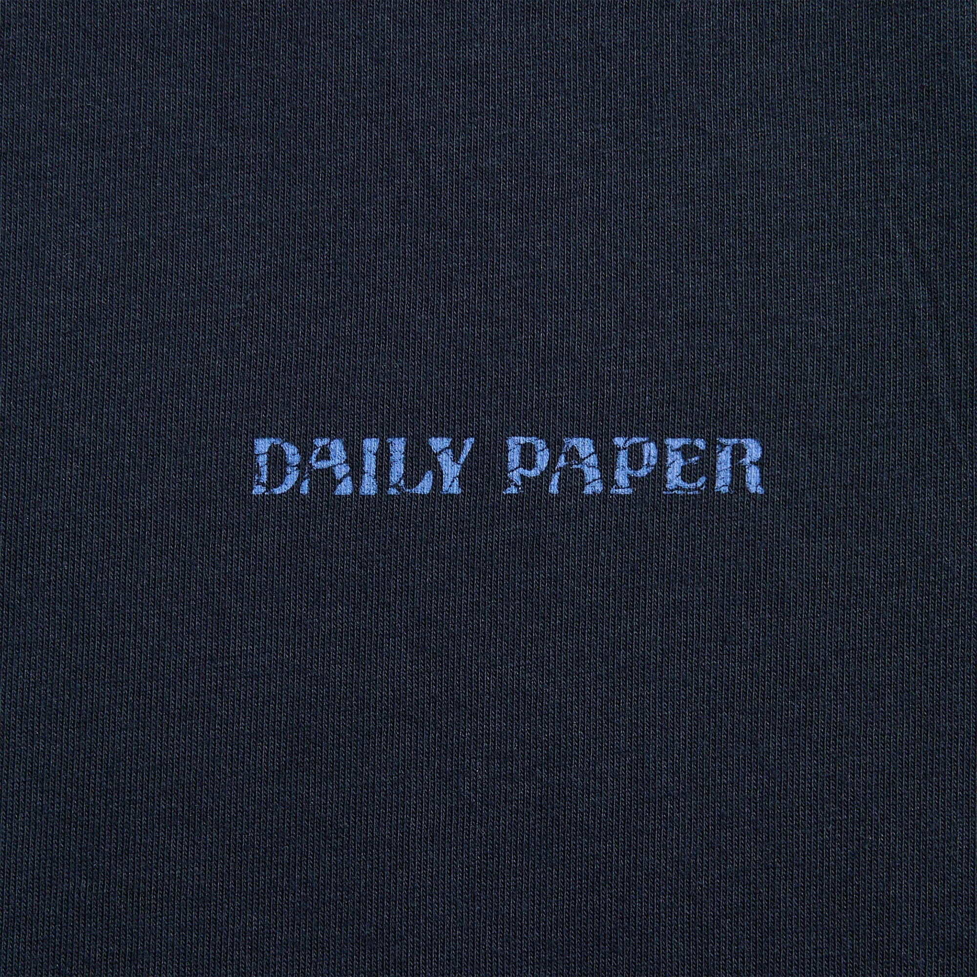 Daily Paper Candle Label Boxy Tee - Sky Captain Blue - Image 3