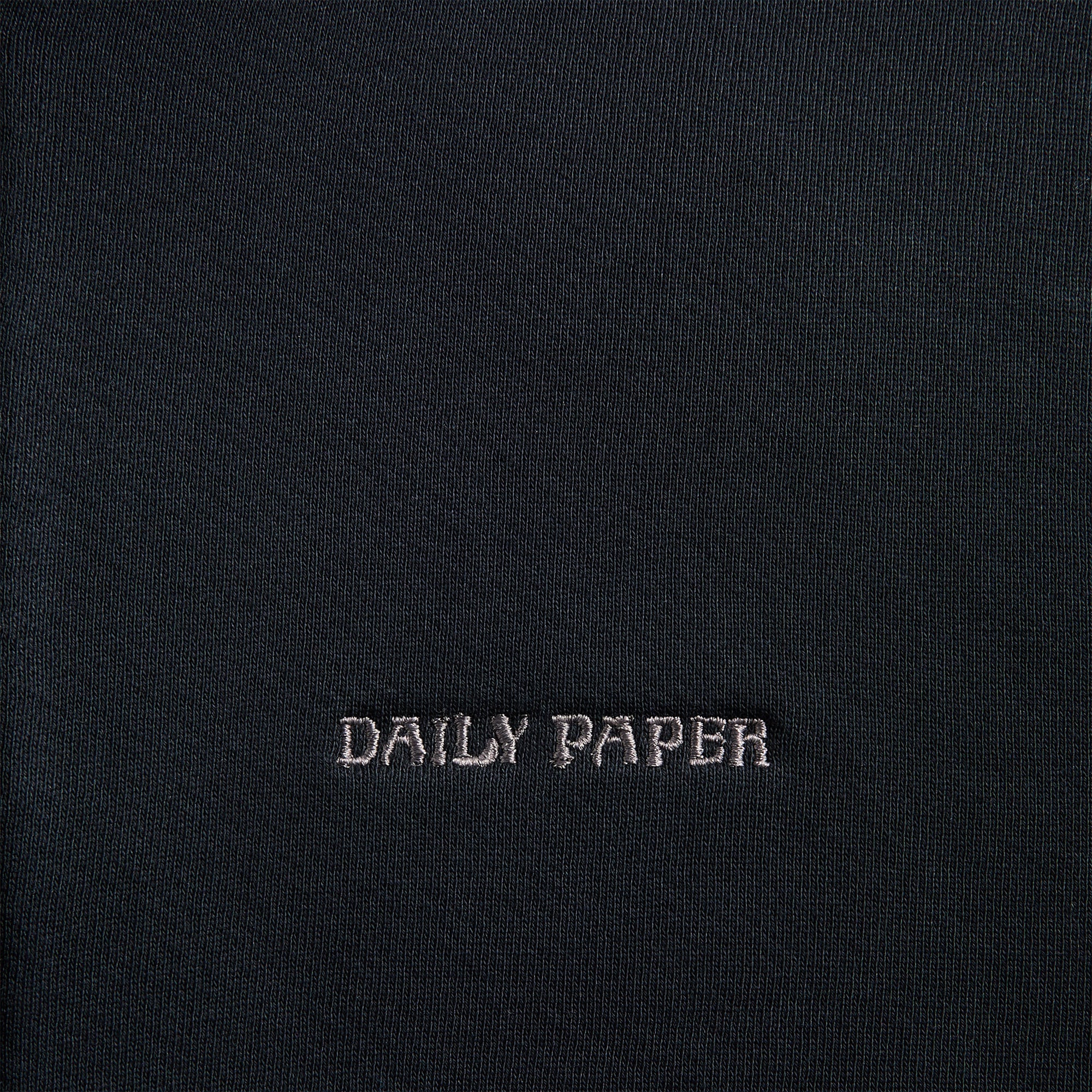Daily Paper Boxy Zip Up Hoodie - Black - Image 3