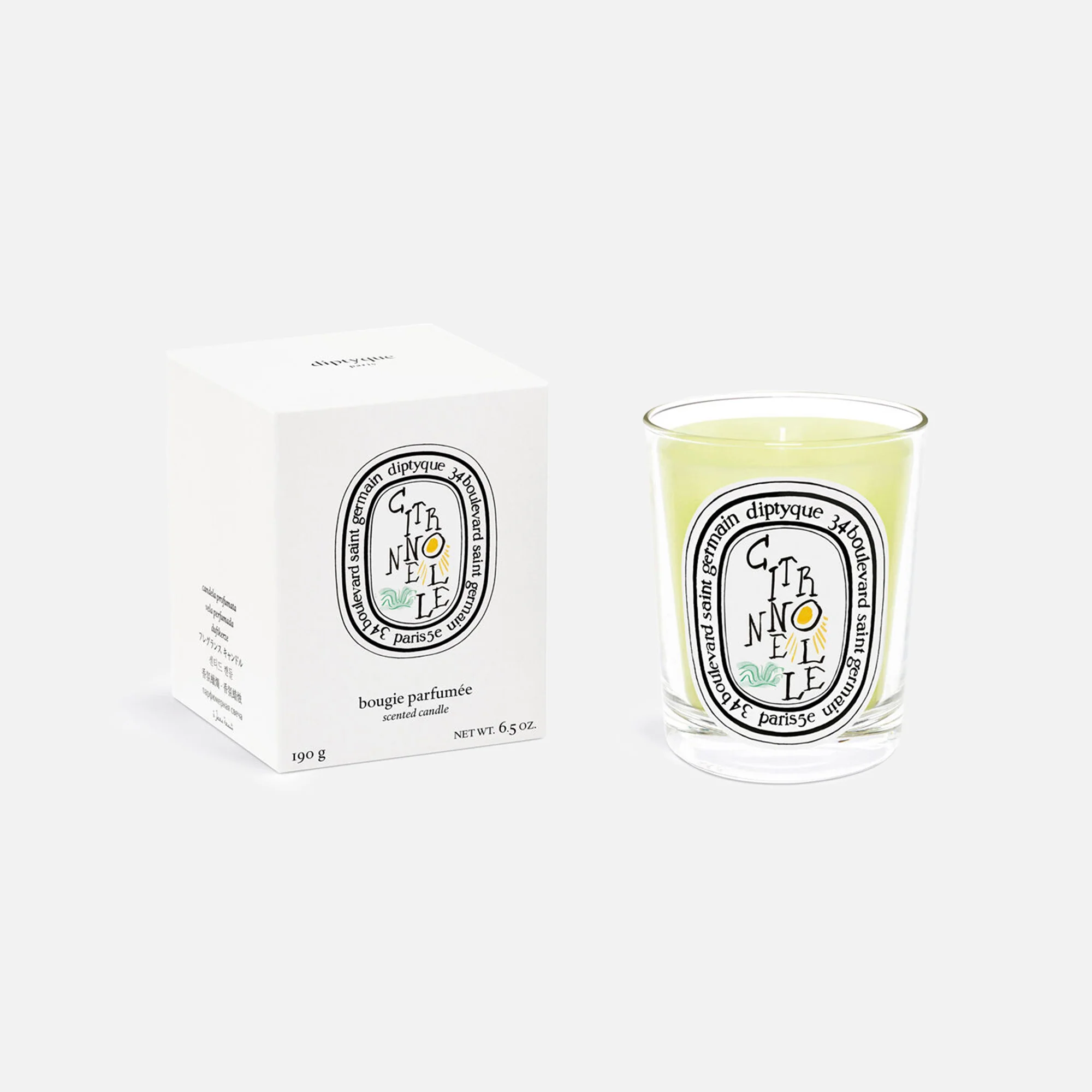 Diptyque Citronnelle Scented Candle 190g Limited Edition - Image 2