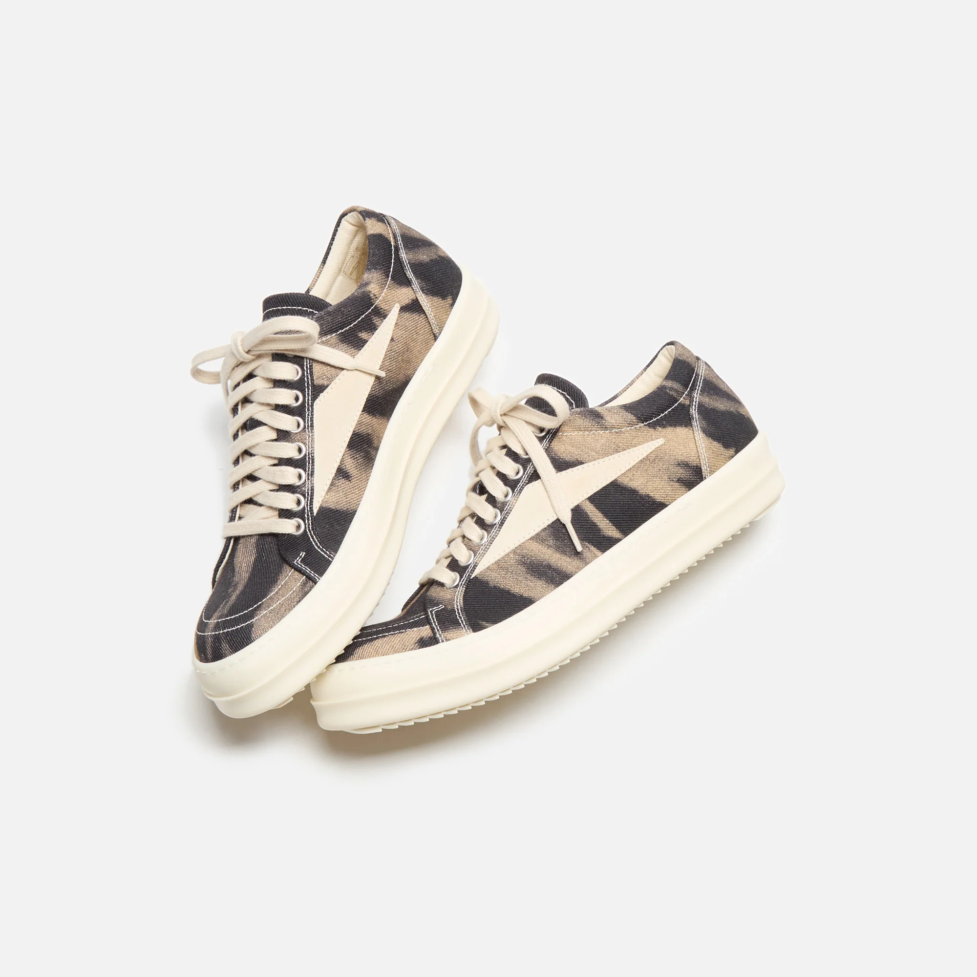 Rick Owens Vintage Sneakers - Black / Terra / Milk - Image 4