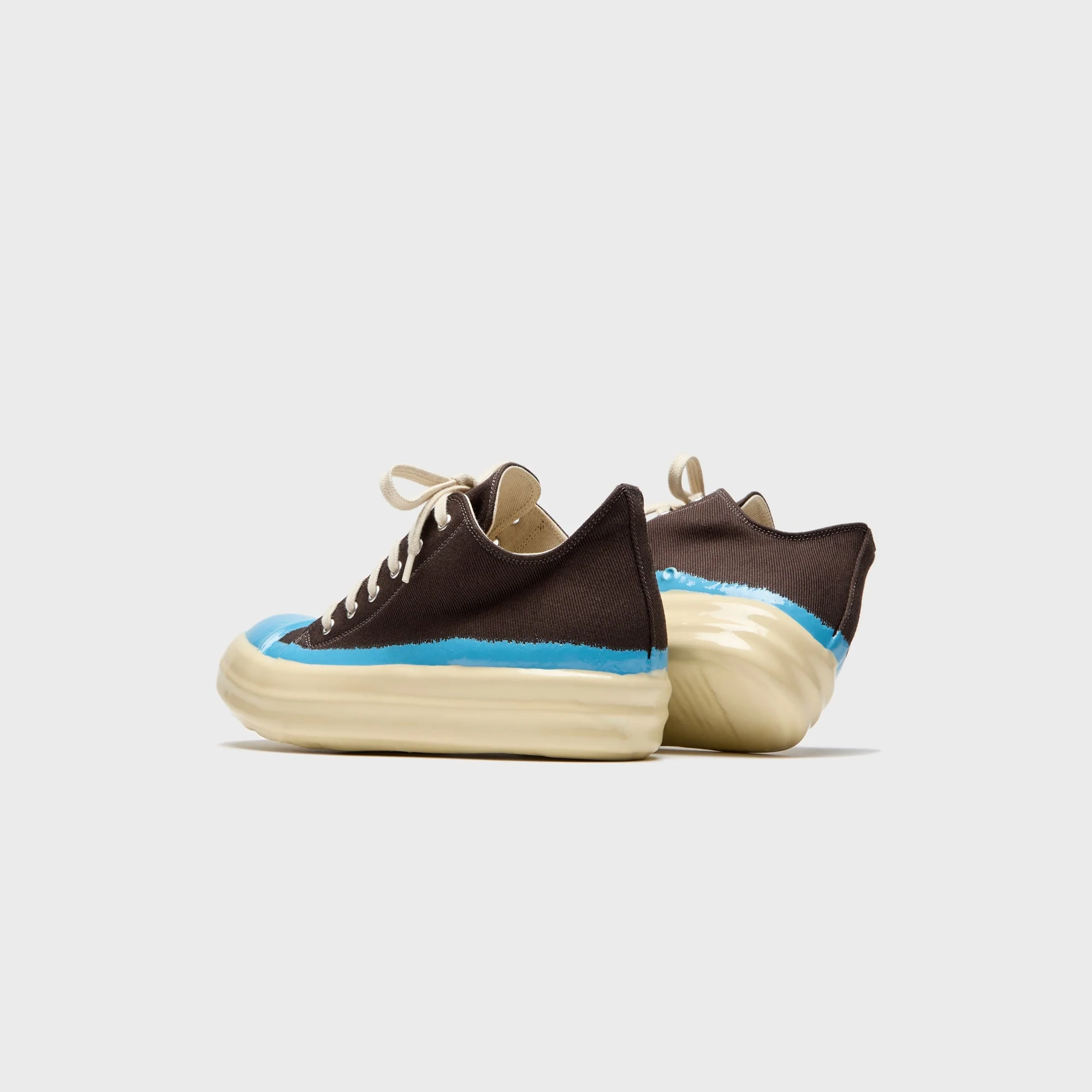 Rick Owens DRKSHDW Concordians Low Sneaks - Dark Dust / Blue / Light Beige - Image 4