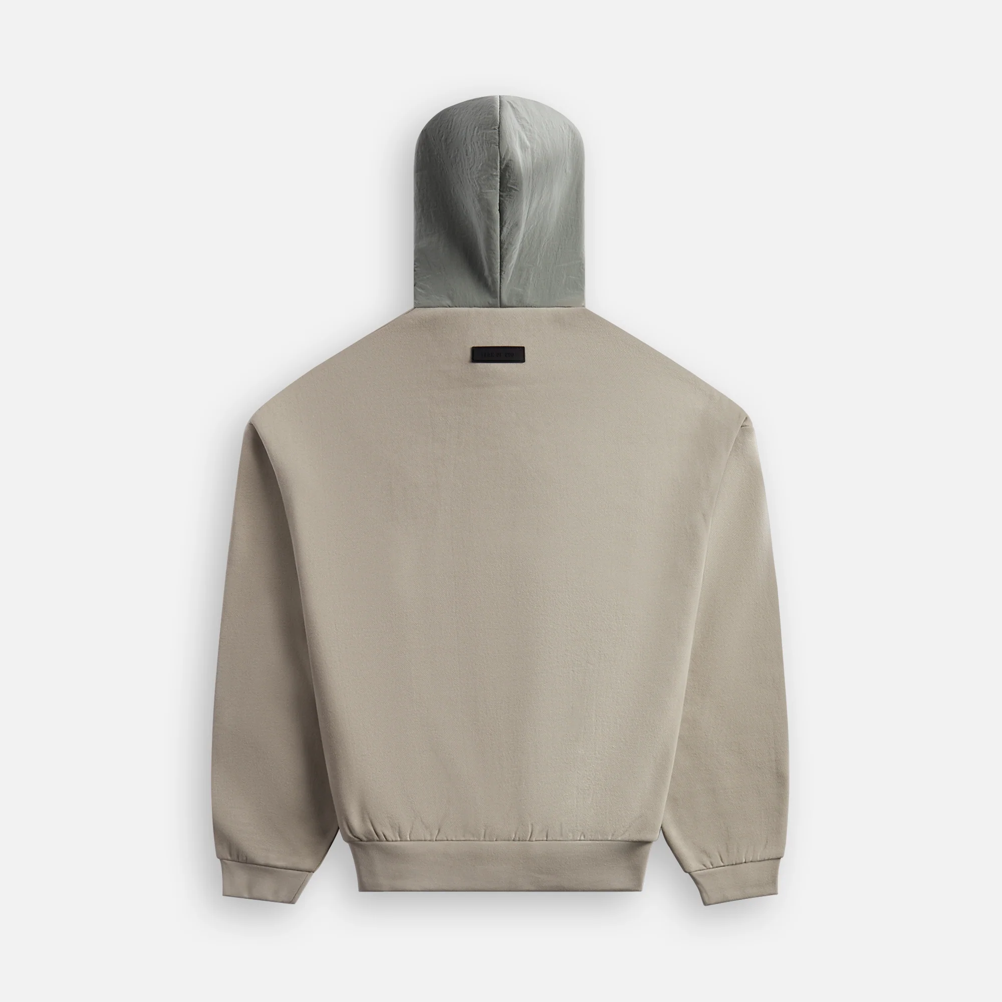 Essentials Nylon Fleece Hoodie - Seal - Image 2