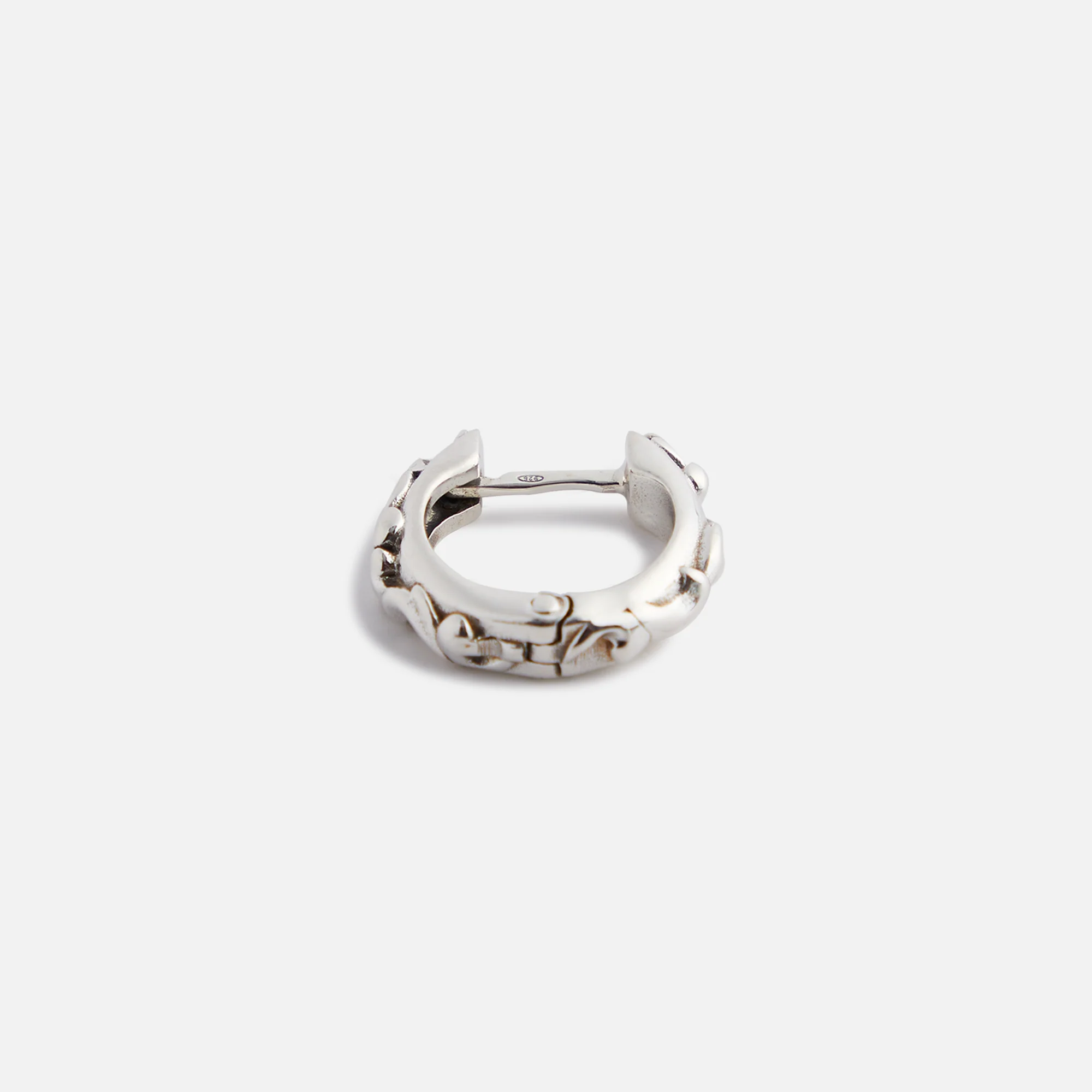 Emanuele Bicocchi Arabesque Hoop Single Earring - Silver - Image 2