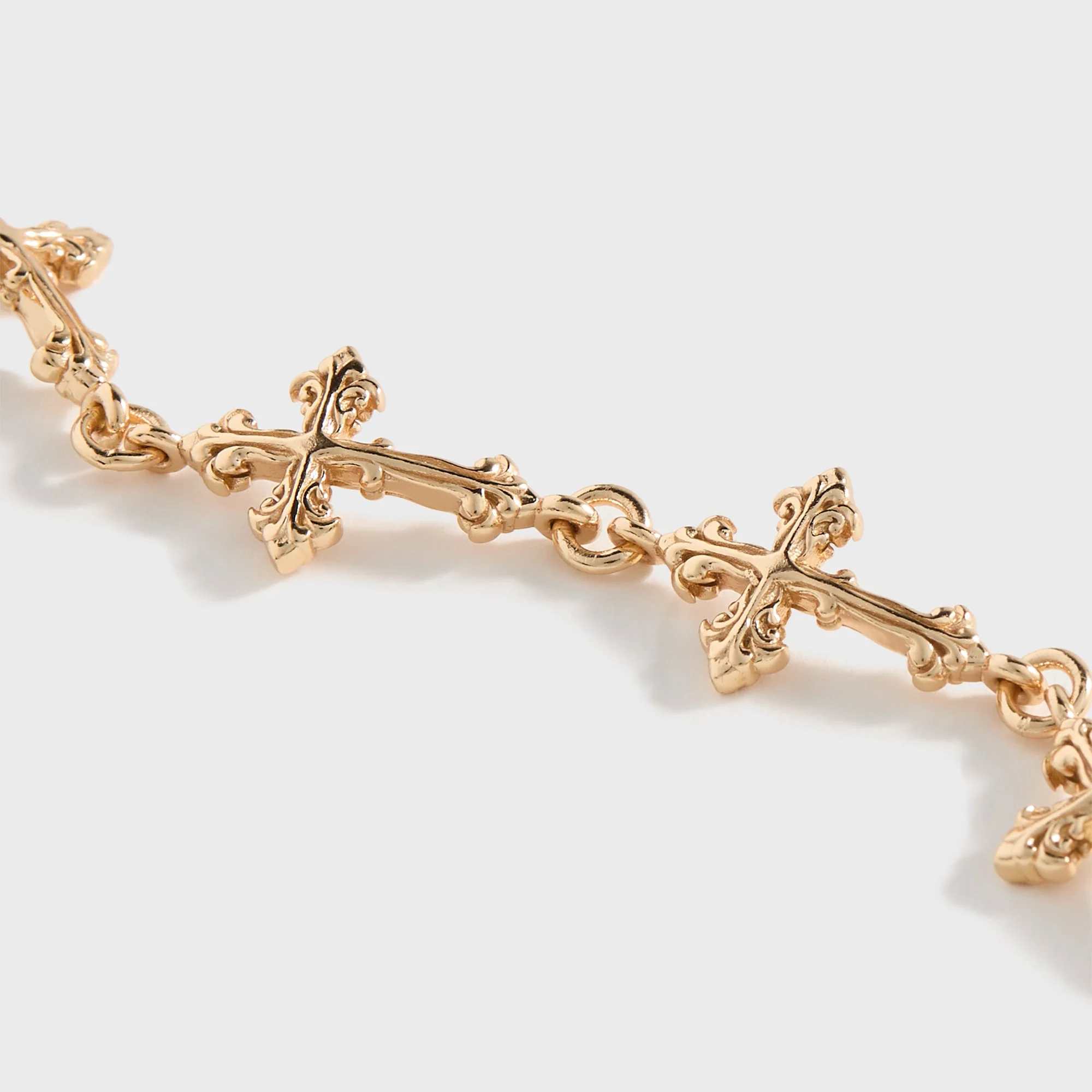 Emanuele Bicocchi Gold Large Multi-Cross Bracelet - Gold - Image 2