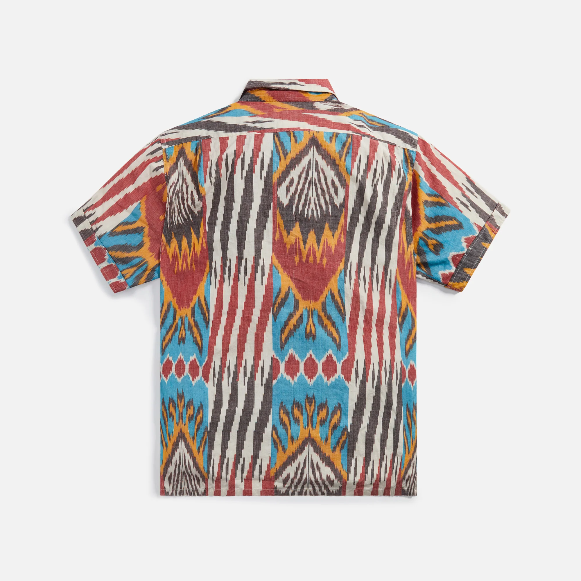 Engineered Garments Camp Shirt Cotton Ikat - Multi Color - Image 2