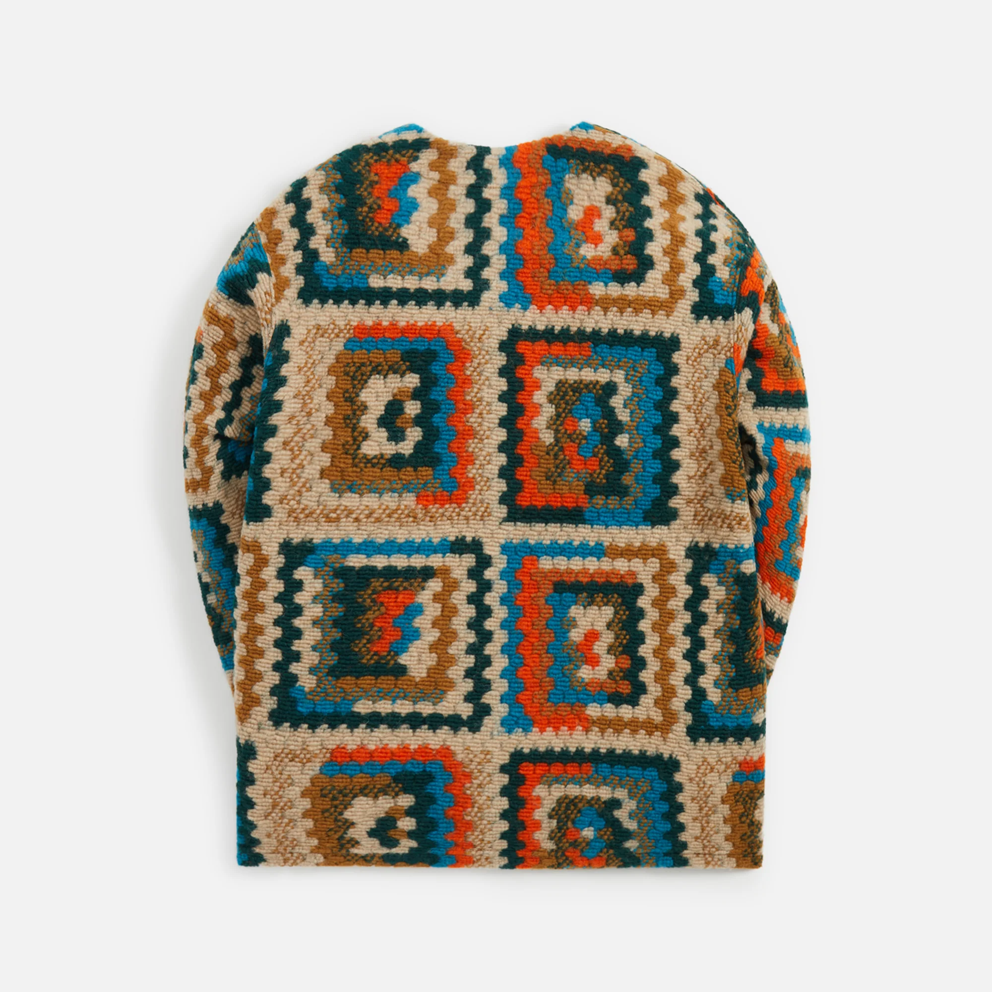 Engineered Garments Knit Cardigan Poly Wool Crochet Knit - Multi - Image 2