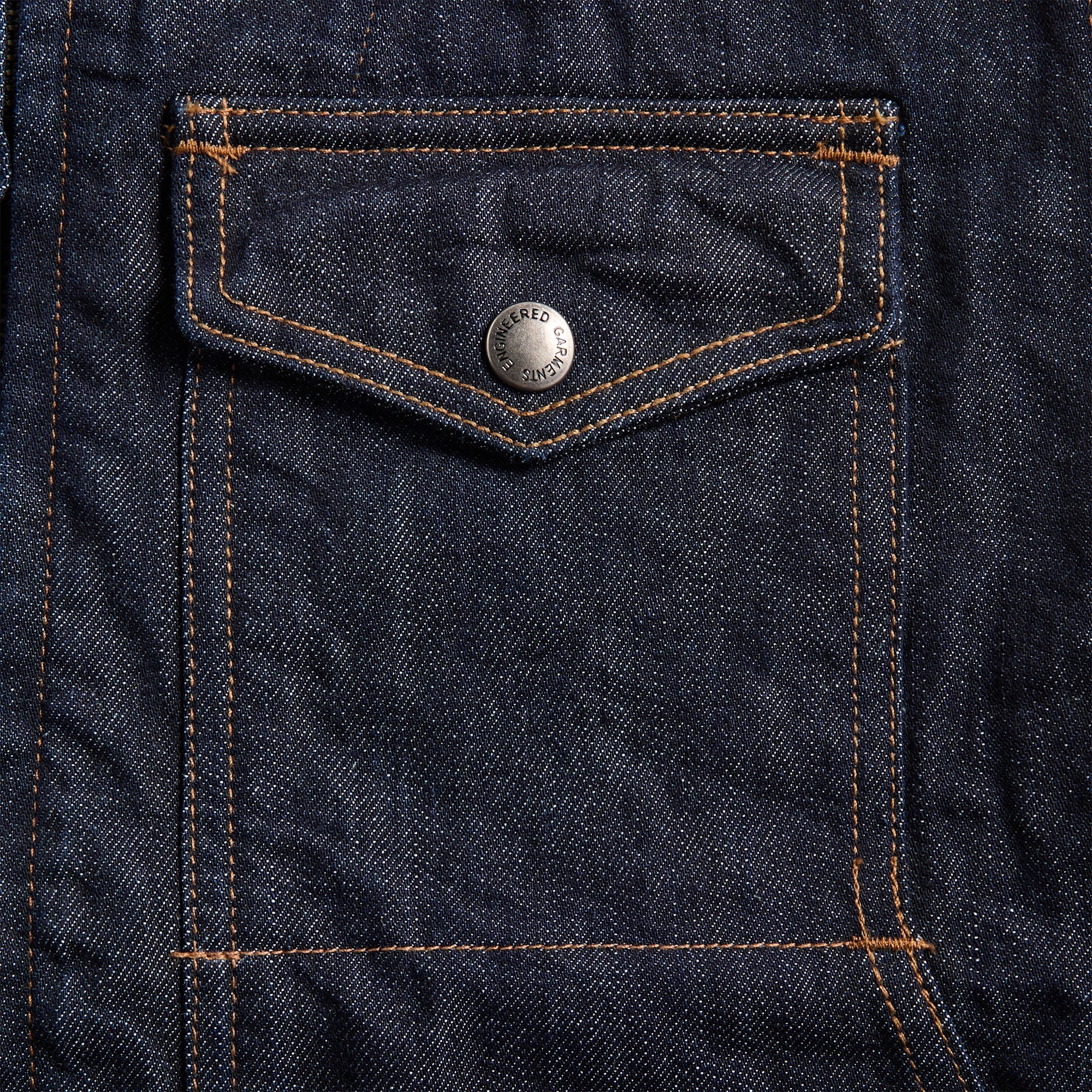 Engineered Garments Workaday 12oz Cone Denim Utility Vest - Indigo - Image 3