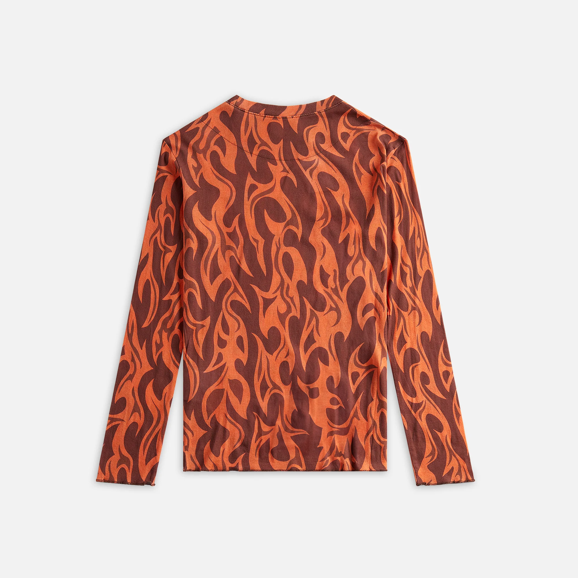 ERL Orange Flame Long Sleeve Shirt - Orange - Image 2