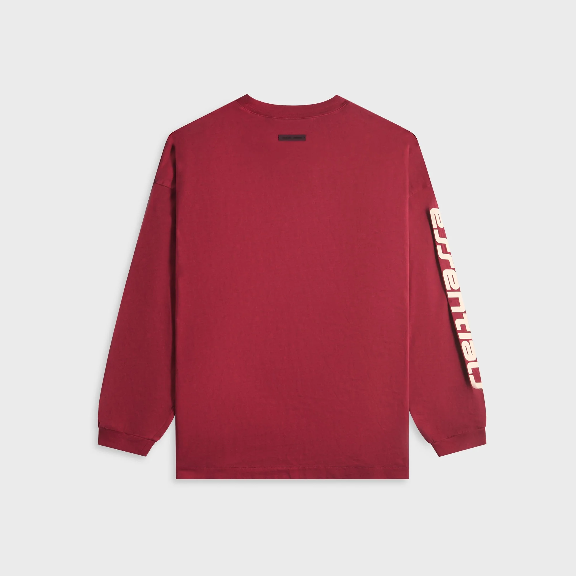 Essentials 90's Long Sleeve Tee - Crimson - Image 2