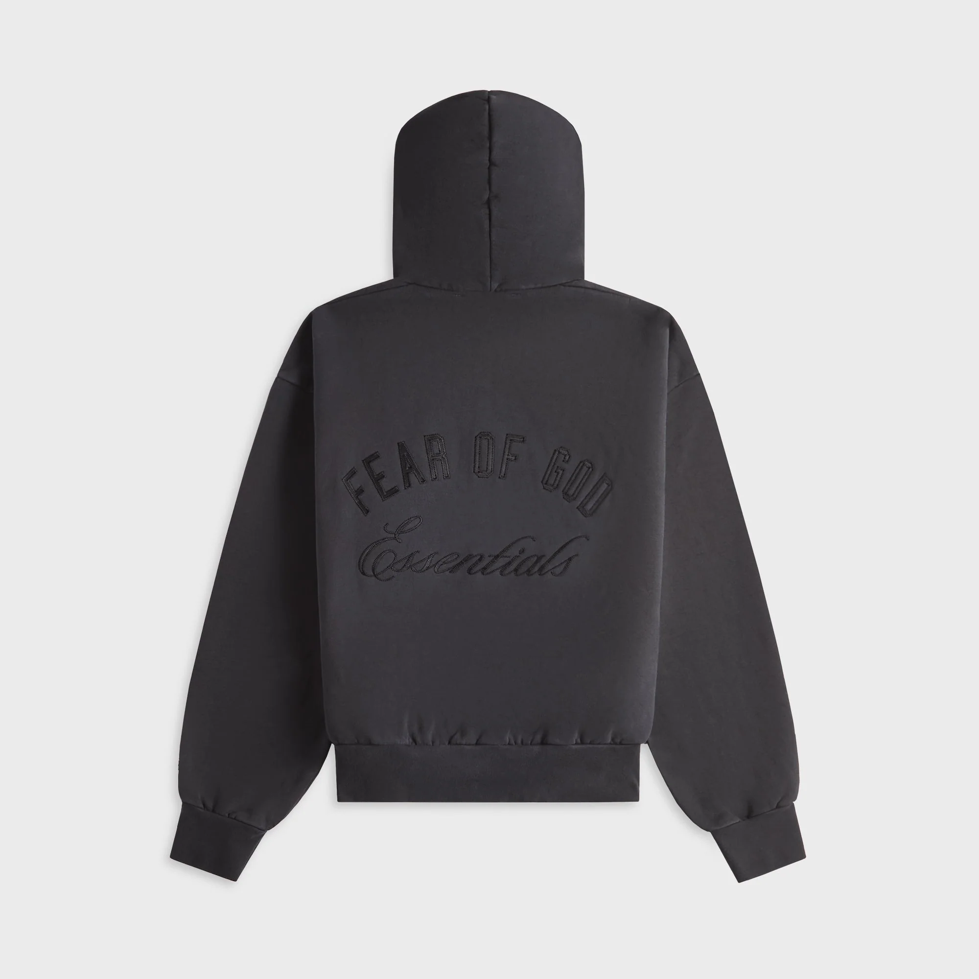 Essentials Classic Full Zip Hoodie - Vintage Black - Image 2