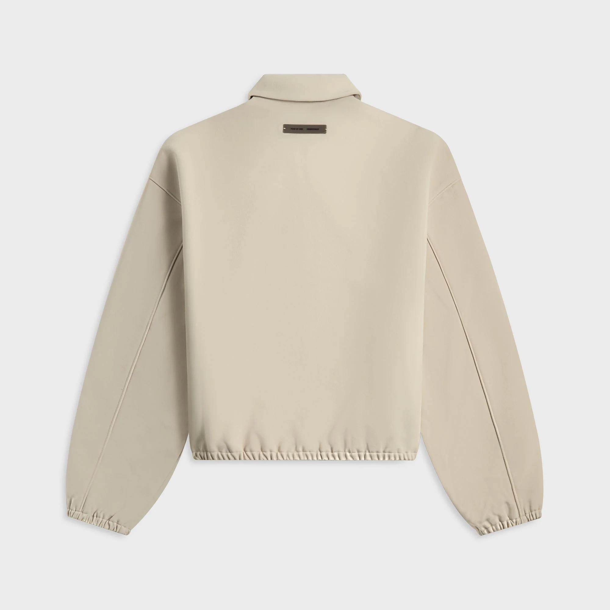Essentials Bonded Canvas Zip-Up Jacket - Timber - Image 2