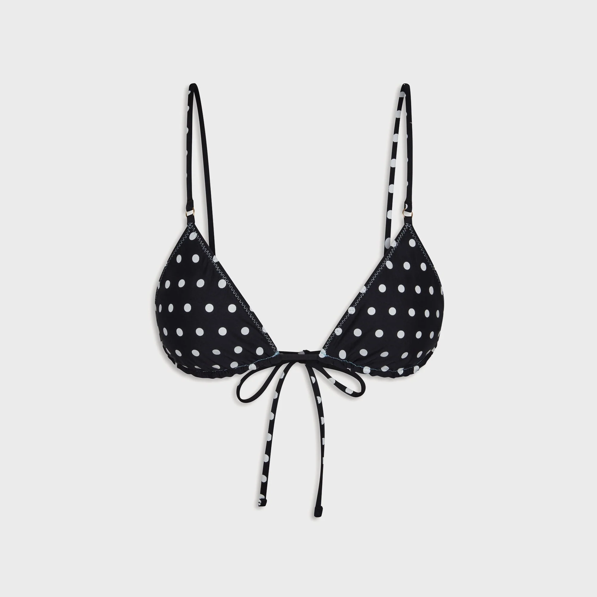 Frankies Bikinis Reversible Elena Seersucker Top - Frost - Image 2