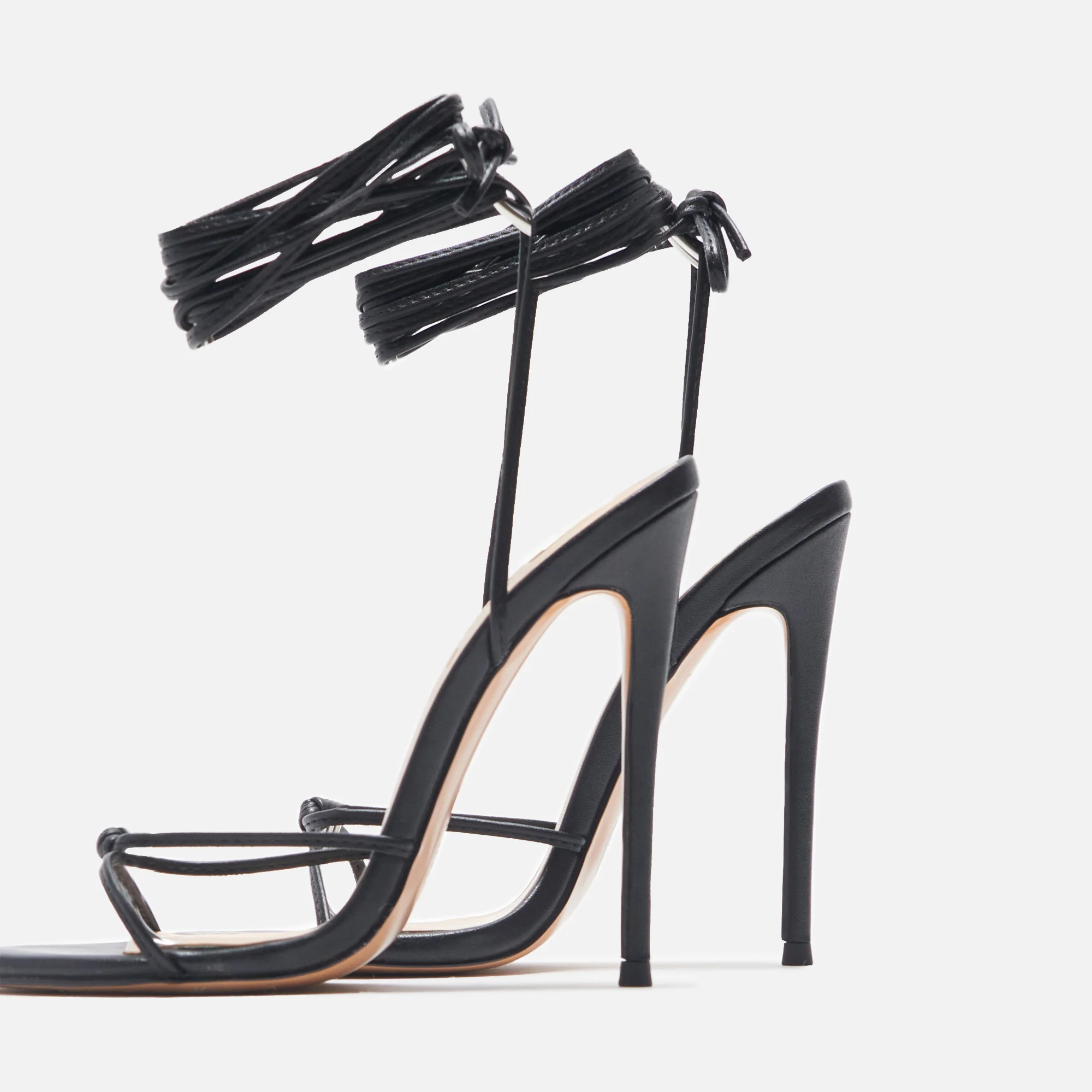 Femme LA Athens Lace Up - Noir - Image 2
