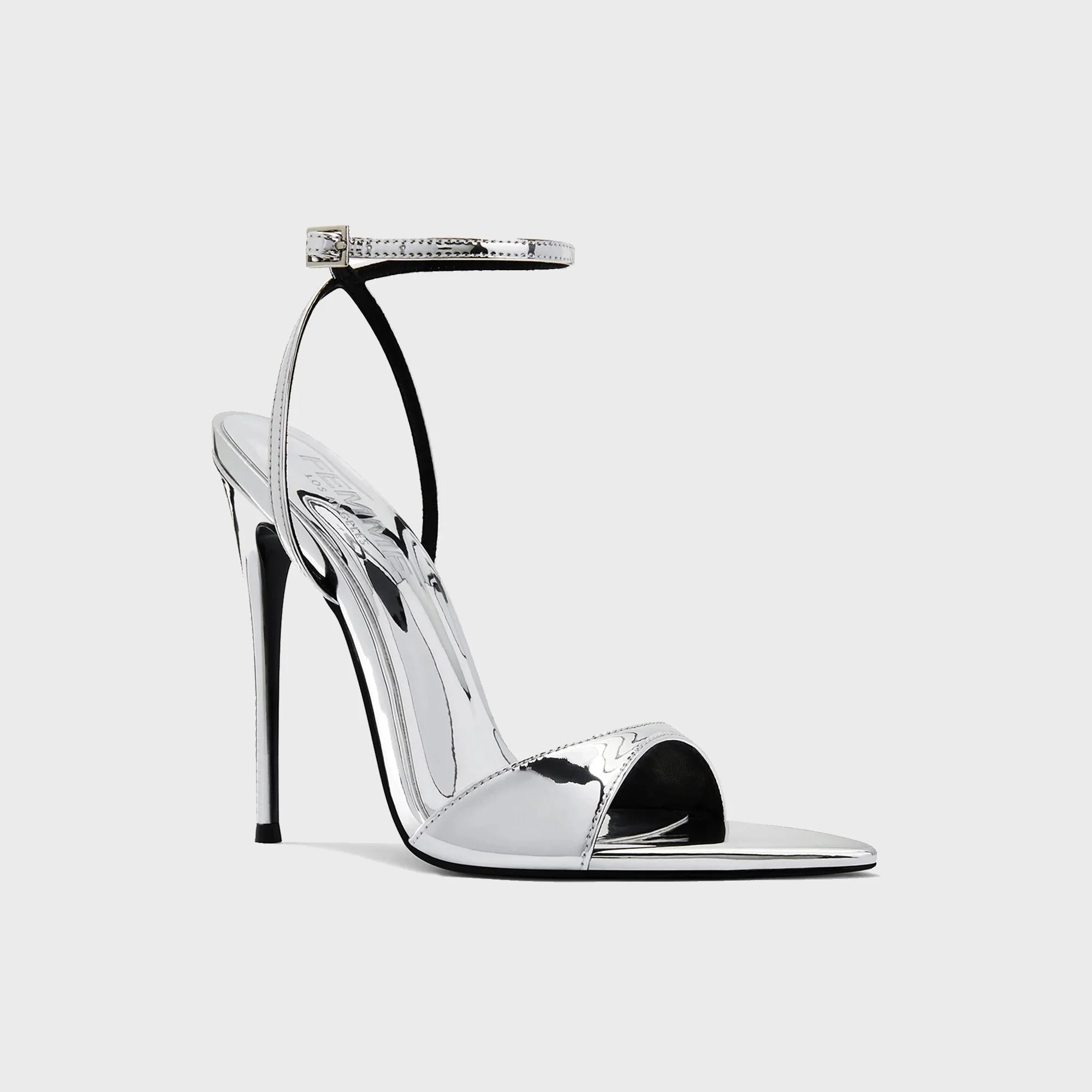 Femme LA GG Sandal - Mirrored Silver - Image 2