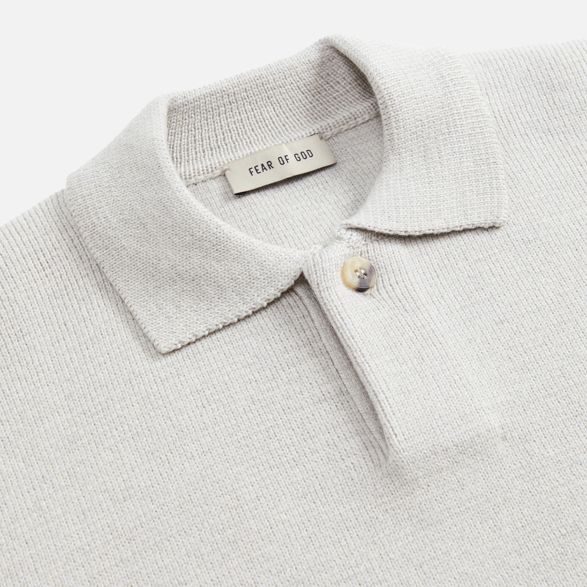 Fear of God Eternal Merino Polo - Cement Heather - Image 3