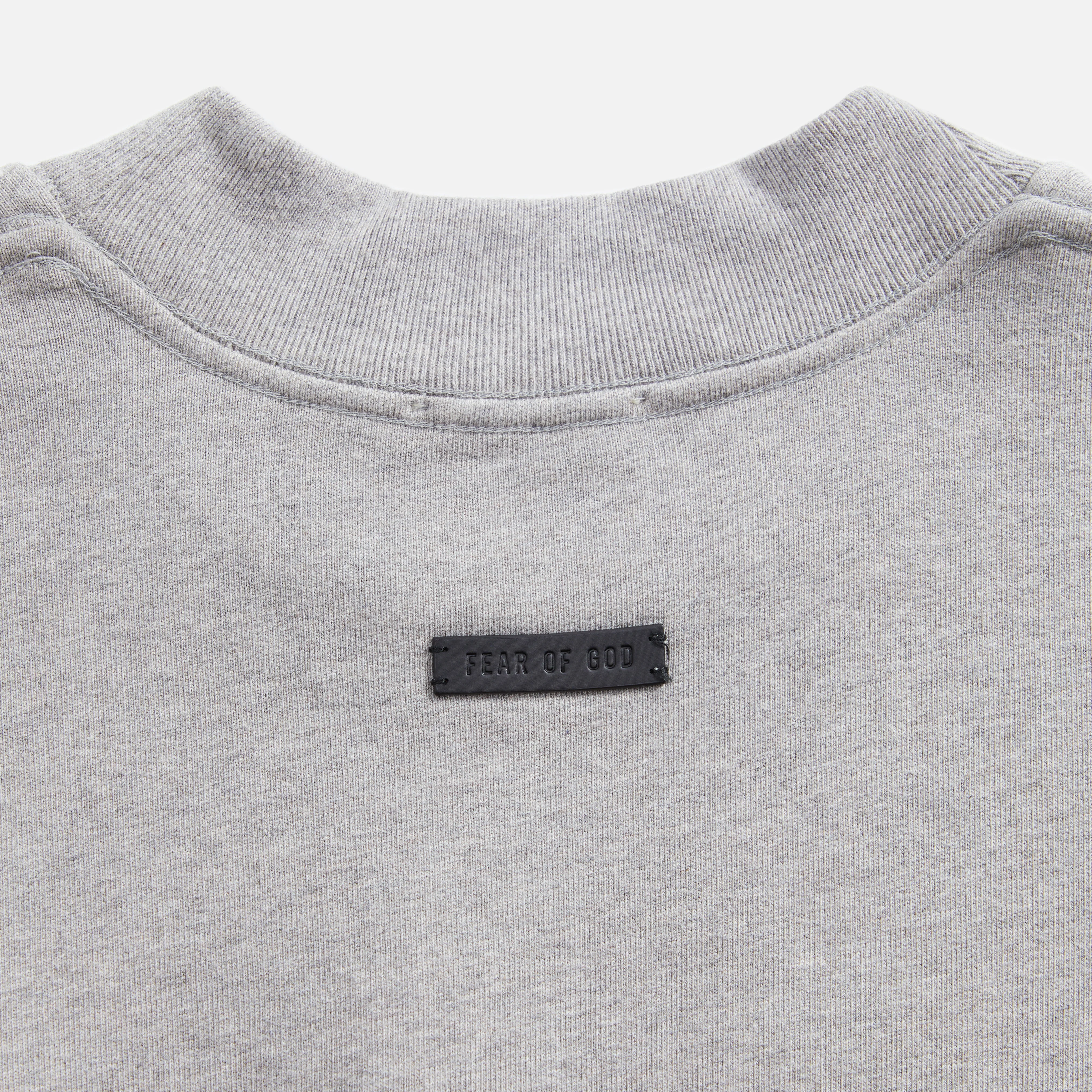 Fear of God Eternal Fleece Crewneck - Warm Heather Grey - Image 4