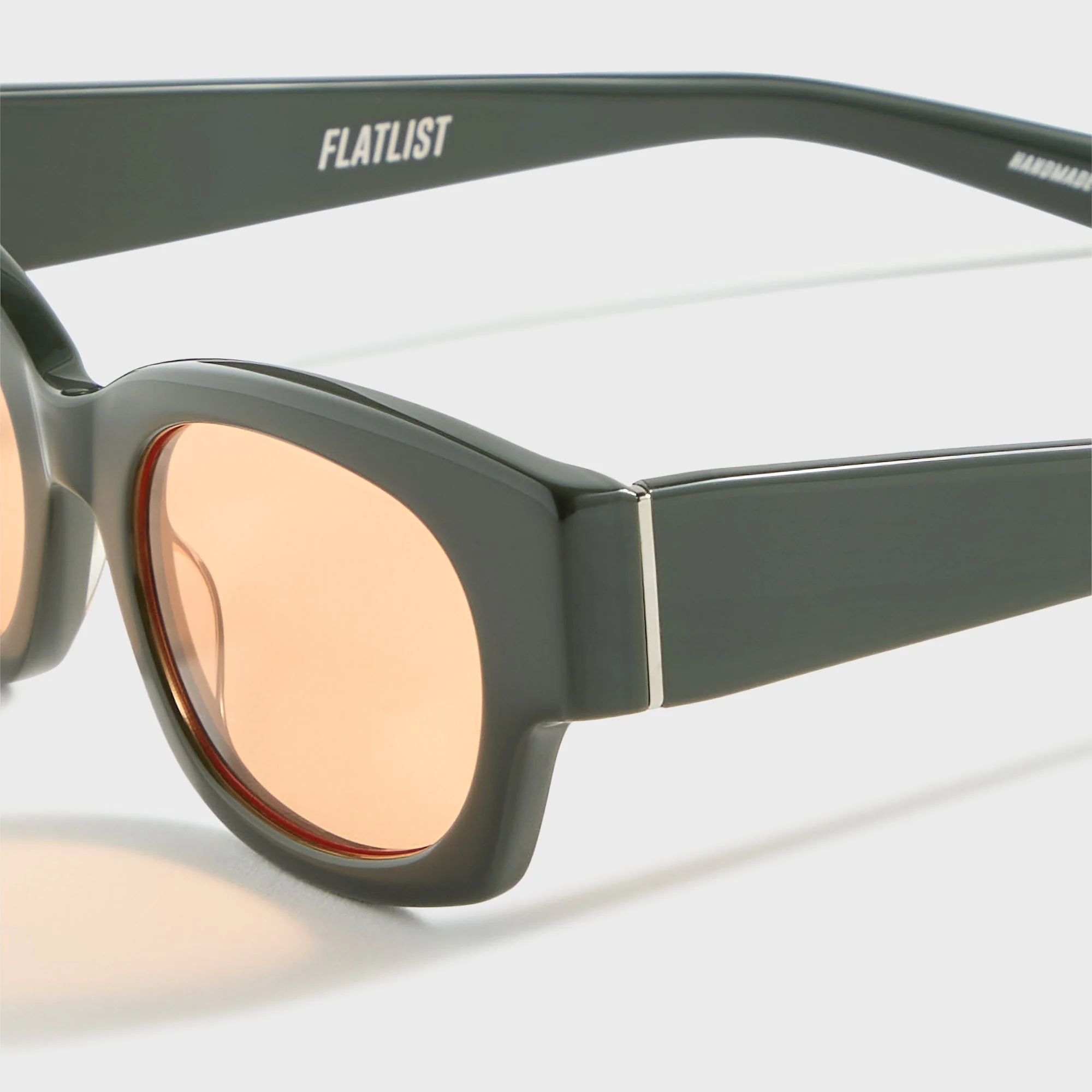 Flatlist Shade 01 - Solid Forest Dk Green / Solid Orange Lens - Image 3