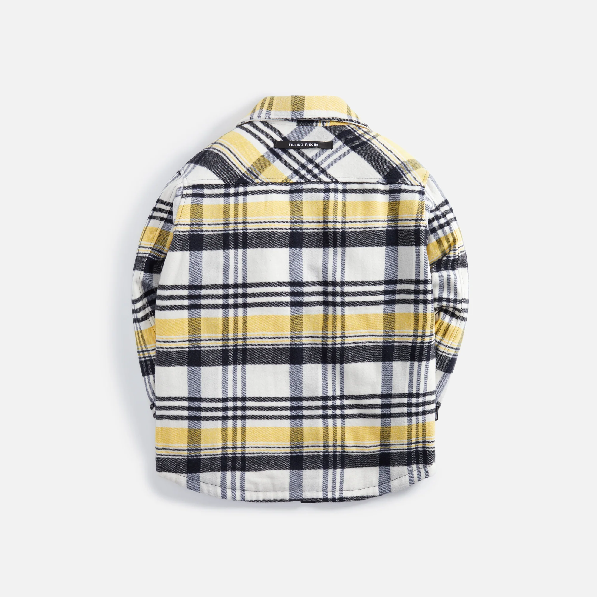 Filling Pieces Plaid Jacket - Off White / Old Gold - Image 2