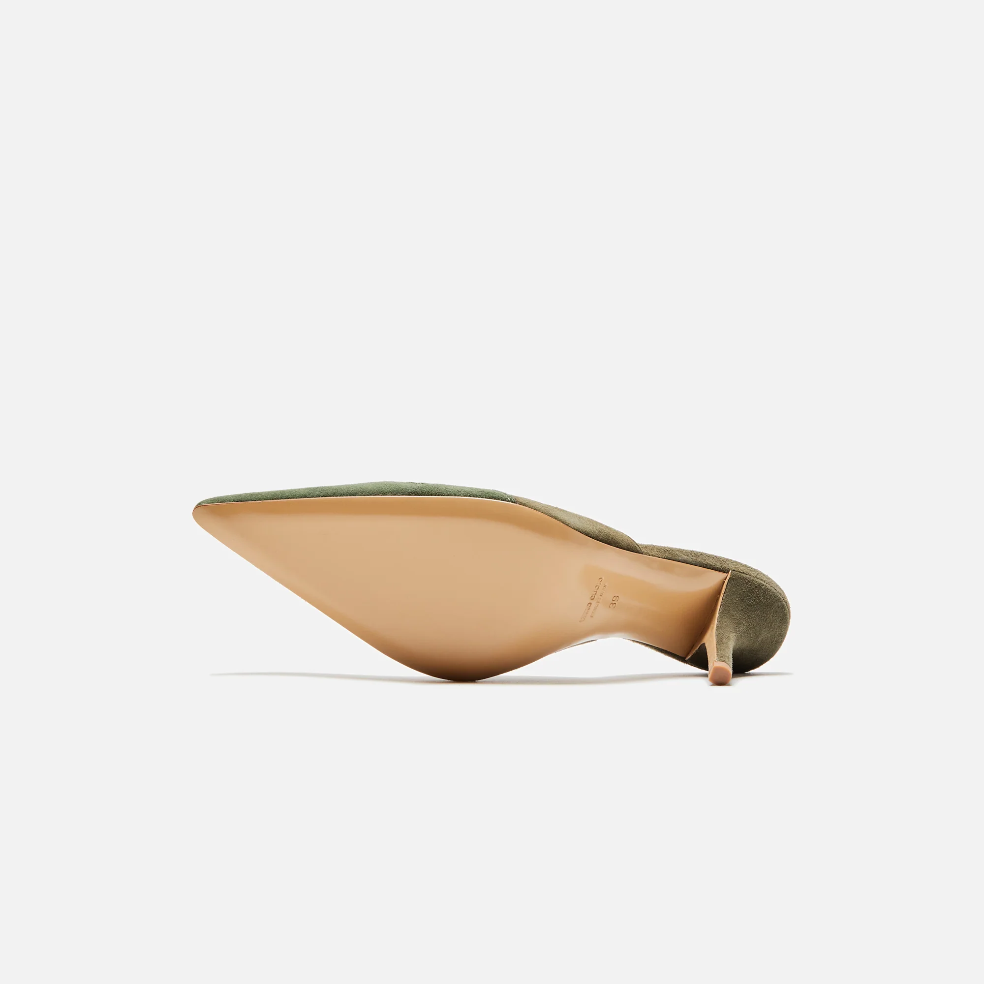 Gia Borghini x Miaou June Mule - Olive / Khaki - Image 5