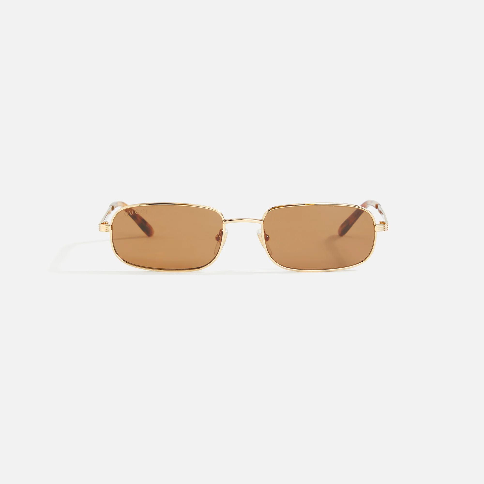 Gucci XL Metal Sunglass - Brown / Gold