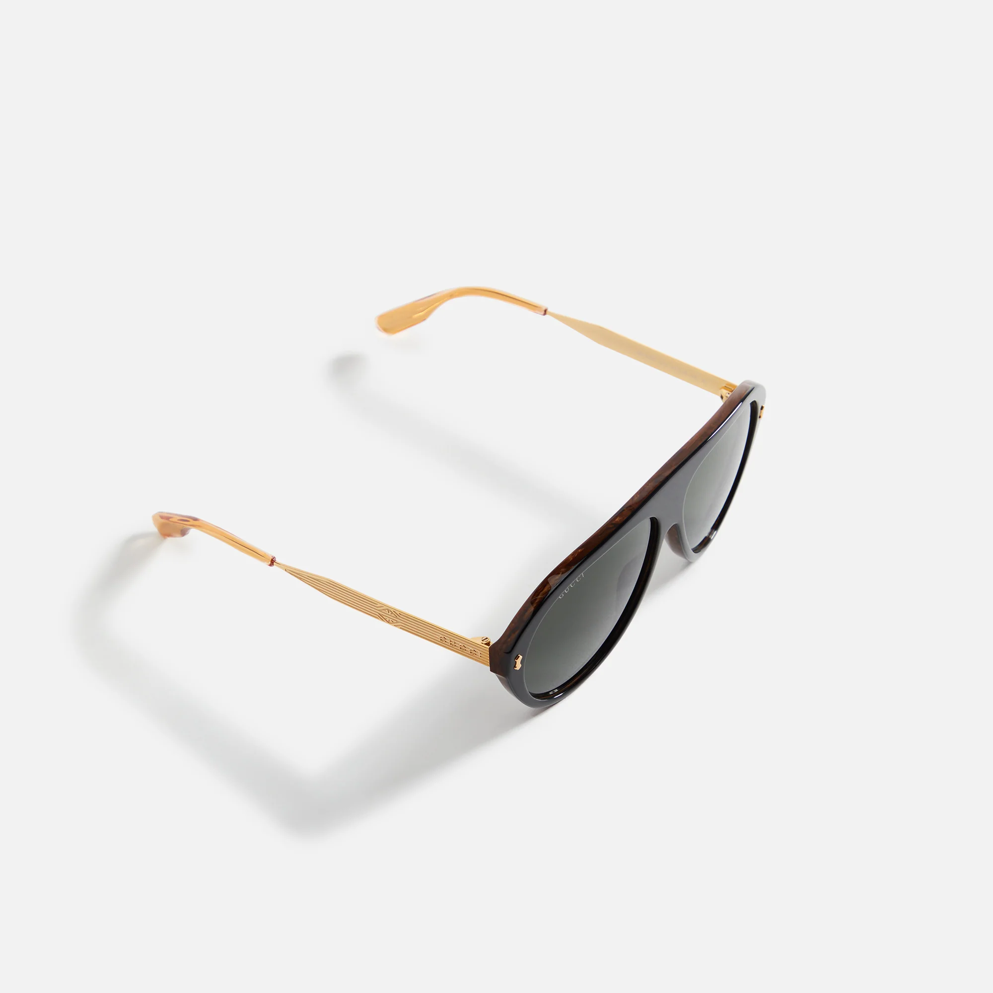 Gucci 61 Sunglass Man Recycled Acetate - Black / Grey - Image 2