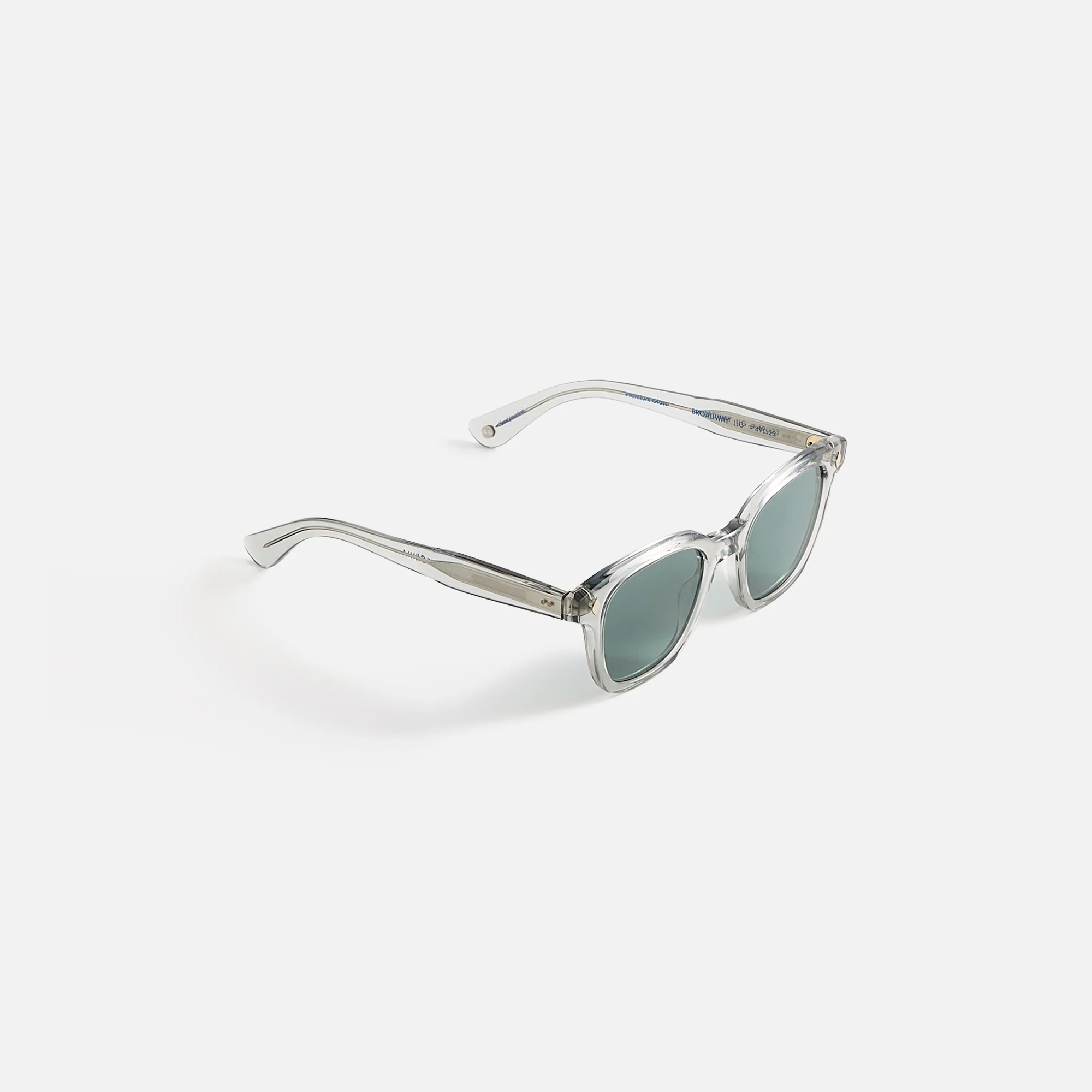 Garrett Leight Broadway Sunglass - Light Grey / Semi Flat Blue Smoke - Image 2