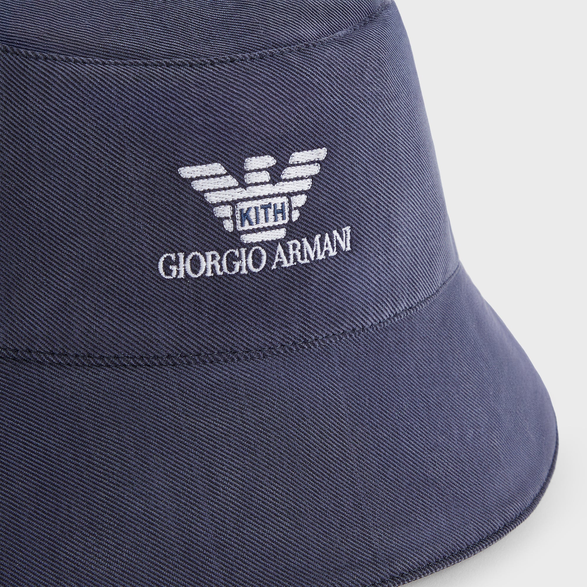 Giorgio Armani & Kith Cupro Jersey Bucket Hat - Nocturnal - Image 4