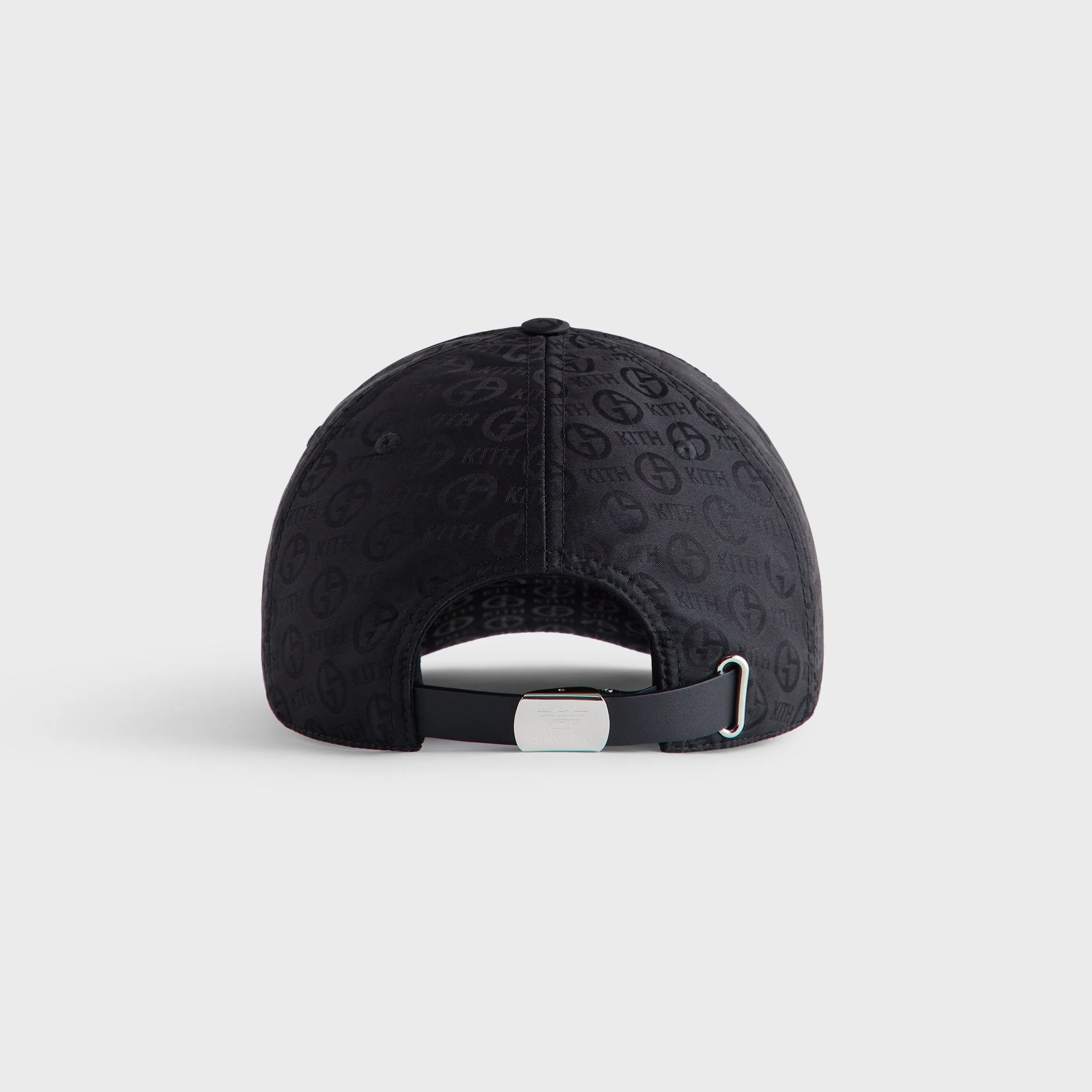 Giorgio Armani & Kith Midweight Jacquard Silk Classic Cap - Black - Image 3