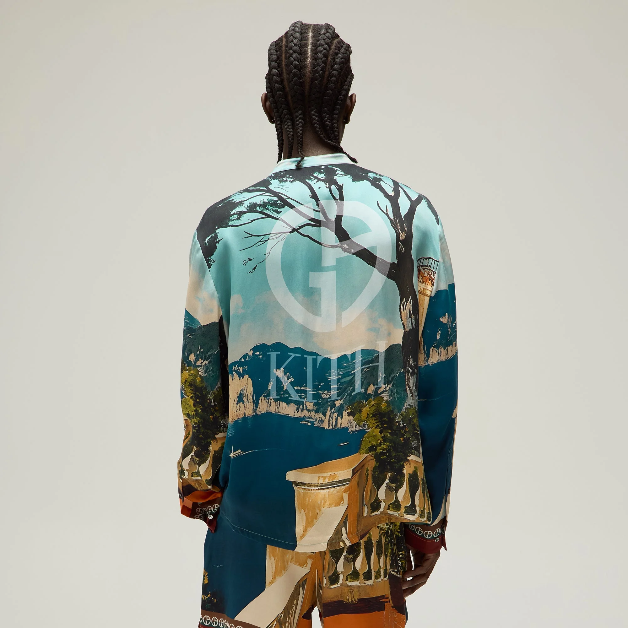 Giorgio Armani & Kith Capri Long Sleeve Zip-Up Shirt - Multi - Image 3