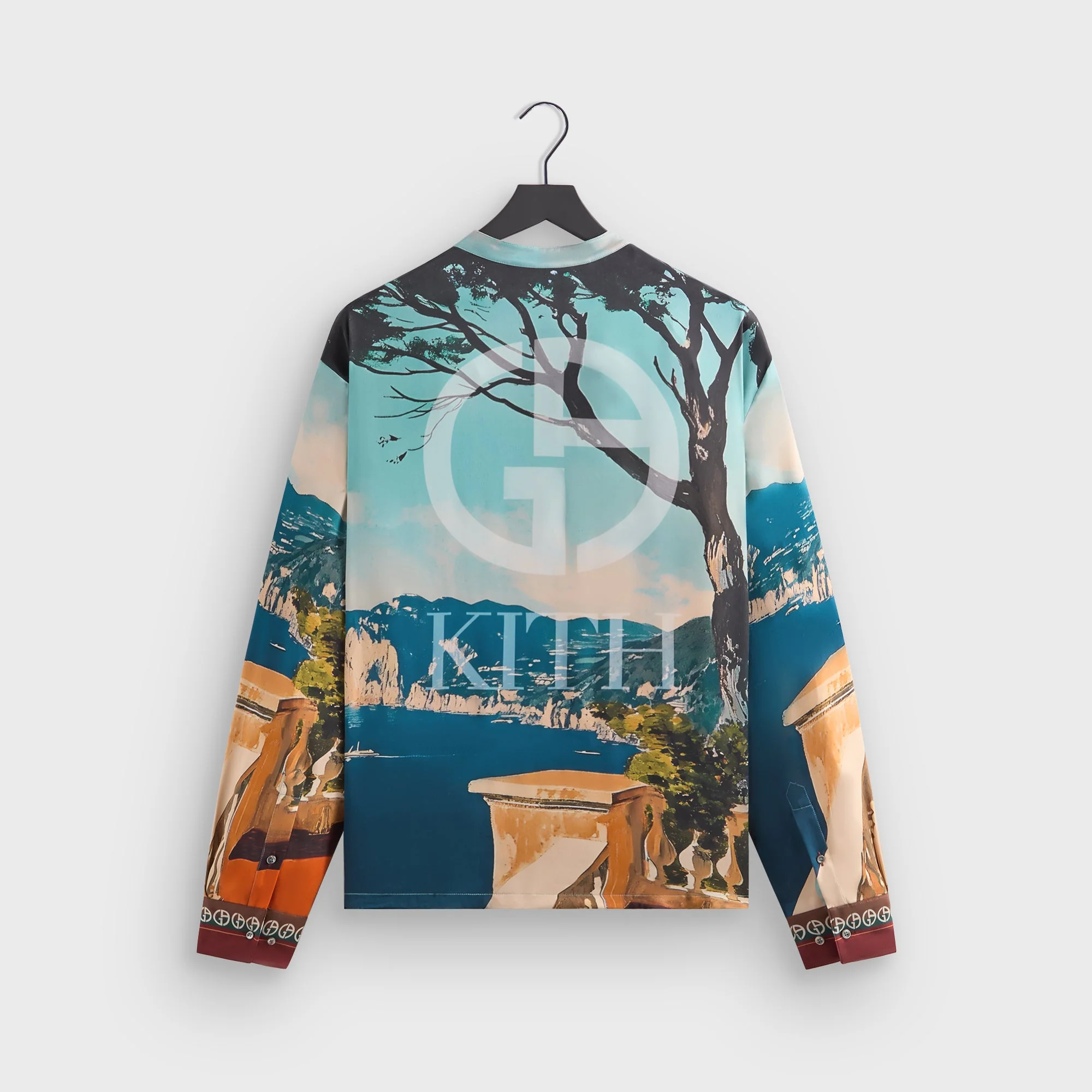 Giorgio Armani & Kith Capri Long Sleeve Zip-Up Shirt - Multi - Image 4
