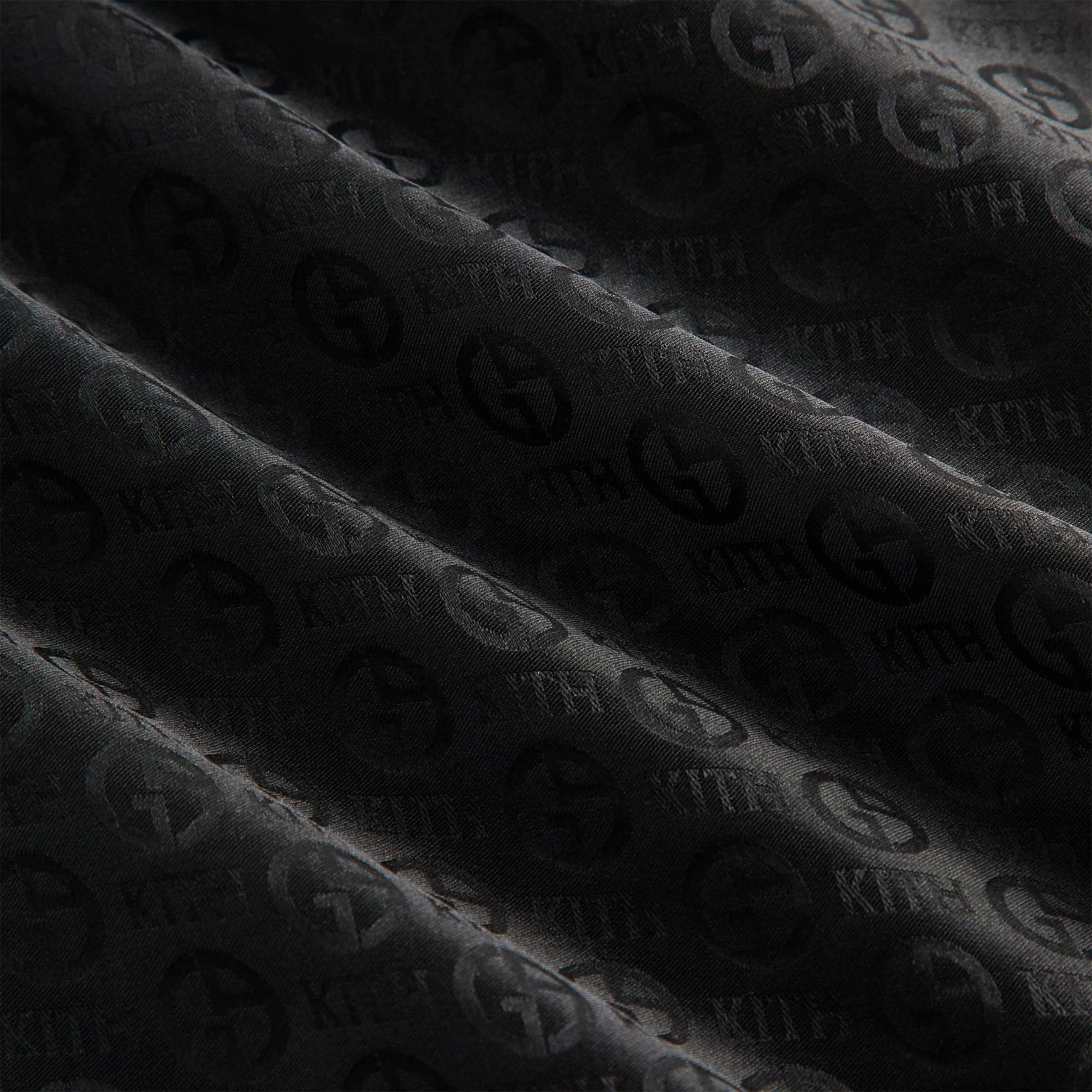 Giorgio Armani & Kith Monogram Jacquard Silk Bandana - Black - Image 4