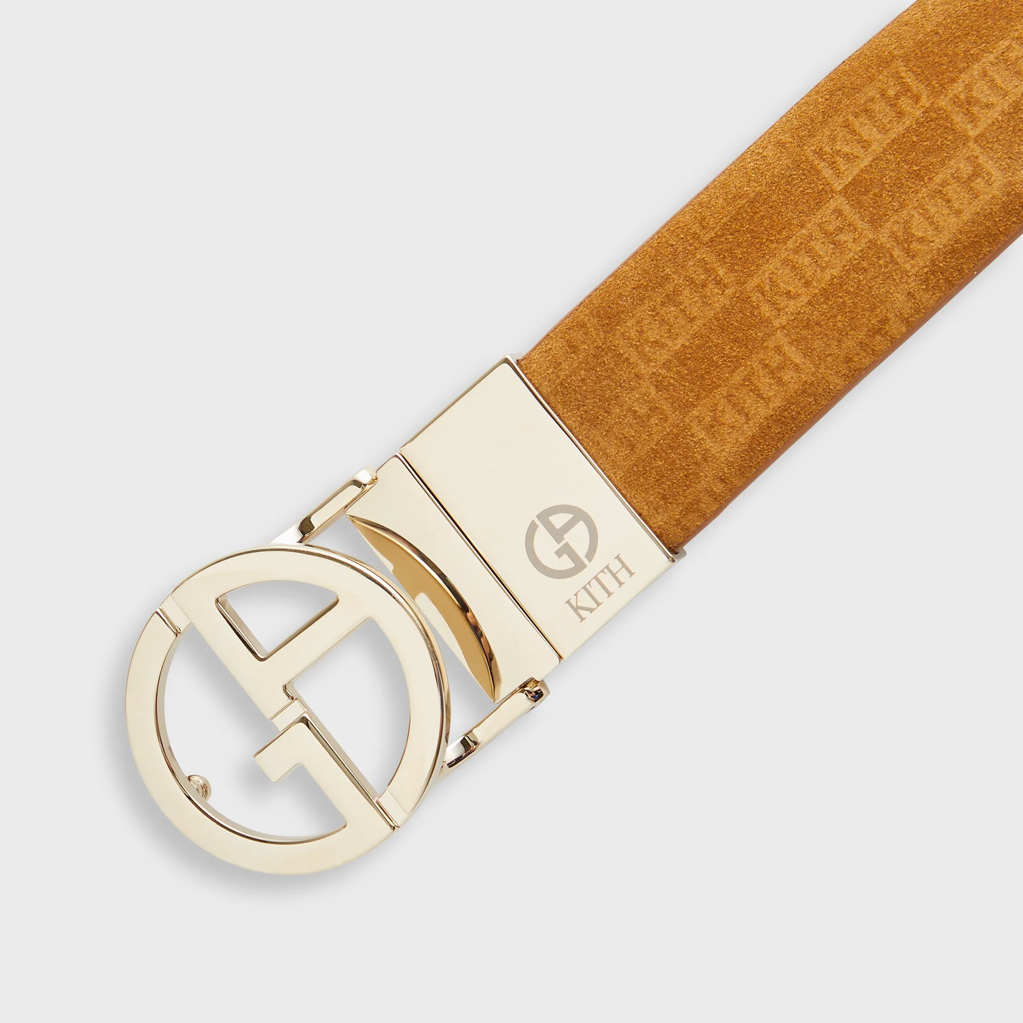 Giorgio Armani & Kith Reversible Suede Belt - Tan - Image 4