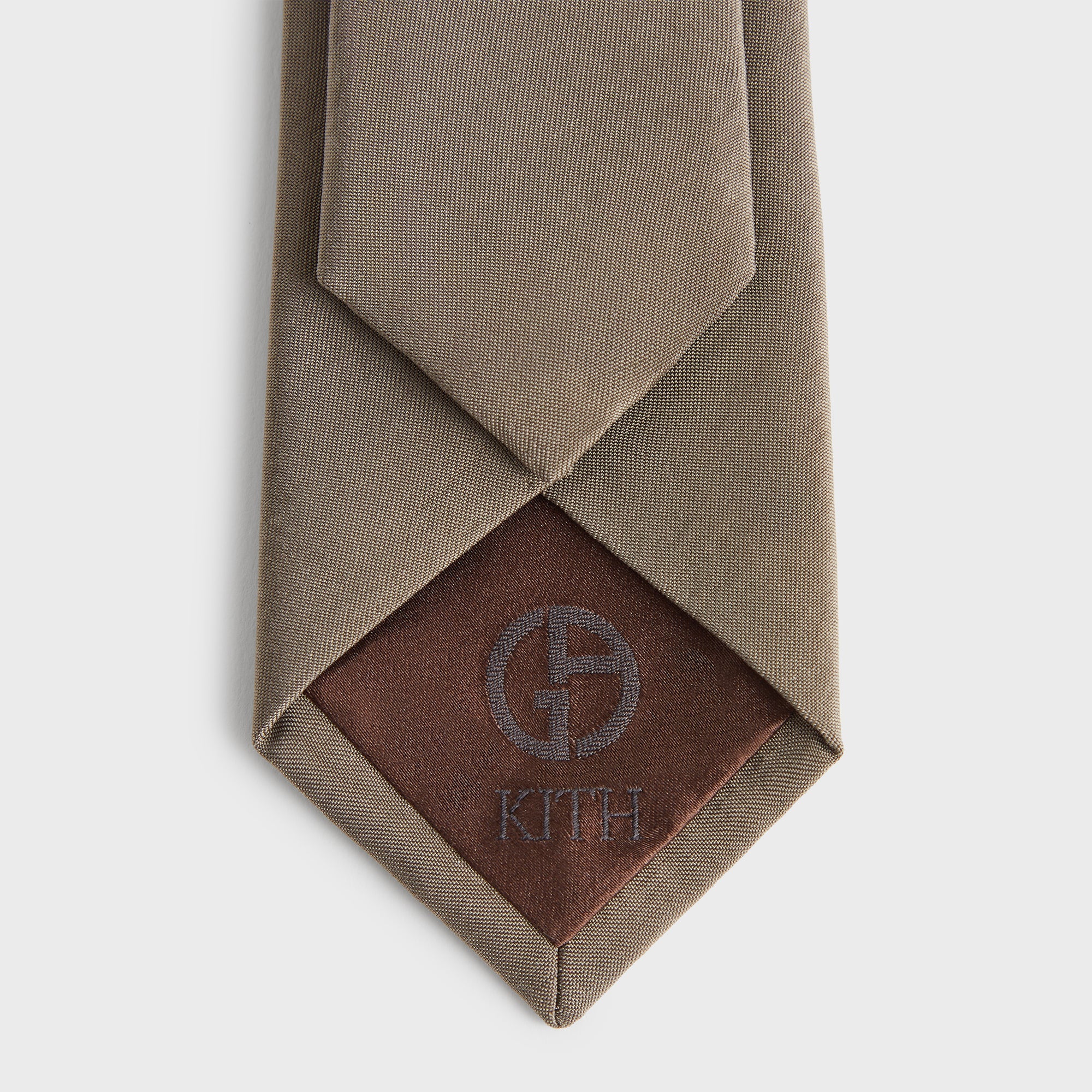 Giorgio Armani & Kith Silk Tie - Gravel - Image 9