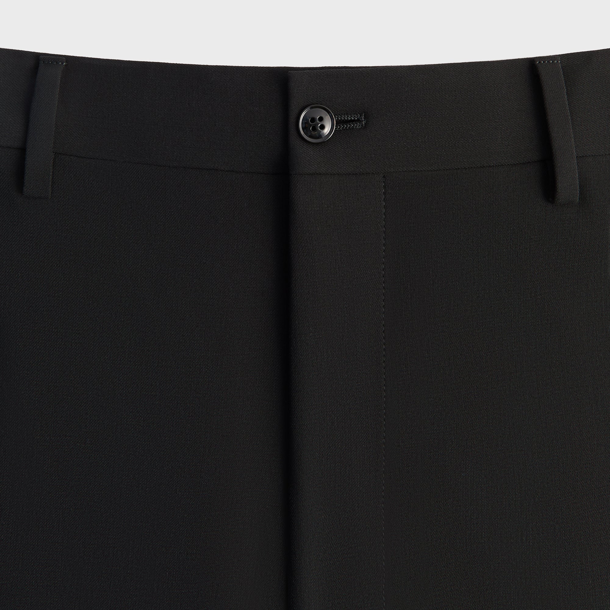 Giorgio Armani & Kith &Kin Milano Crepe Flat Front Trouser - Black - Image 4