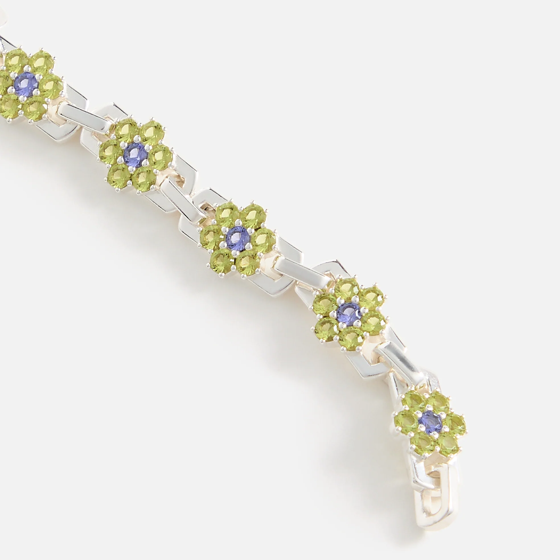 Hatton Labs Daisy Bracelet - Peridot / Tanzanite - Image 2