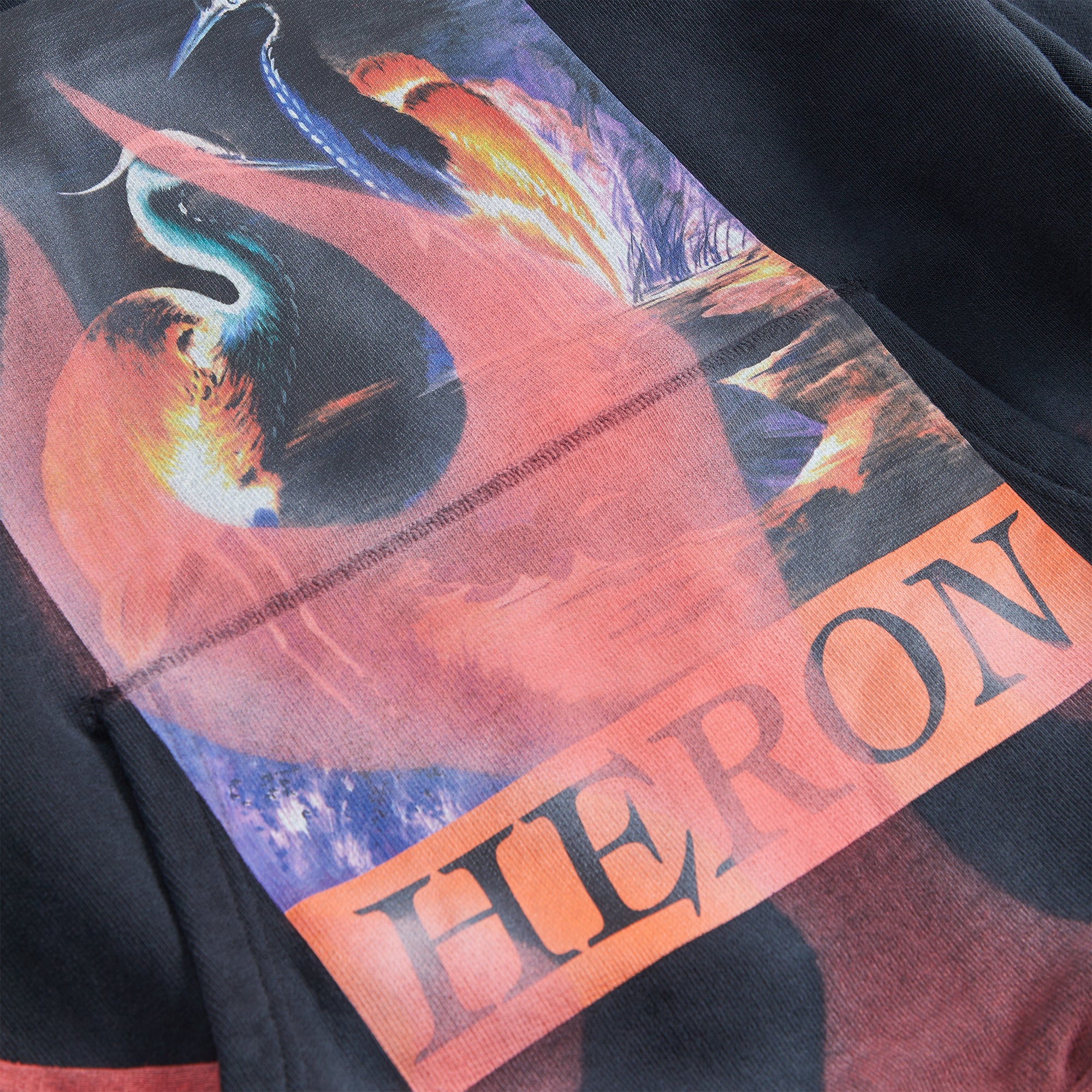 Heron Preston Times Flames Hoodie - Black Red - Image 3