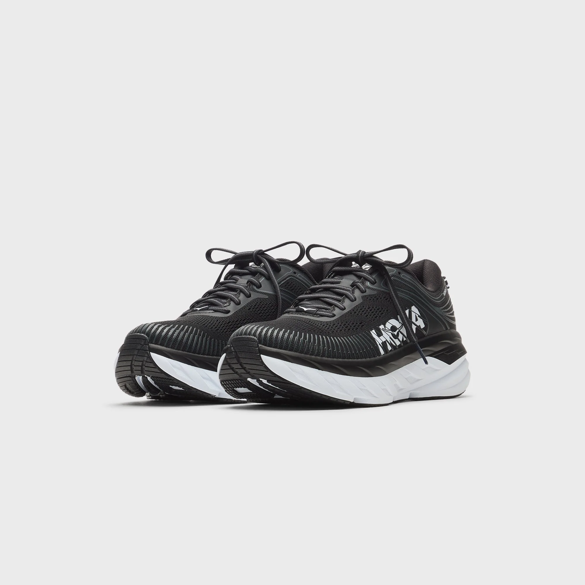 HOKA WMNS Bondi 7 - Black / White - Image 2