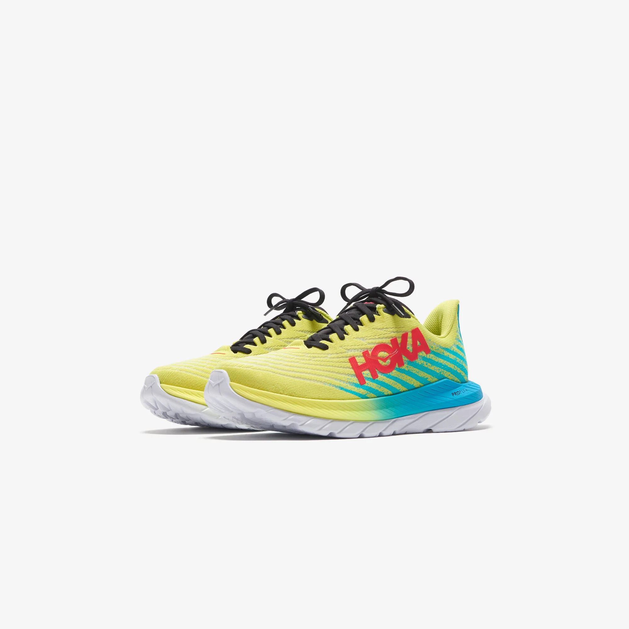 Hoka Mach 5 Evening - Primrose / Scuba Blue - Image 2