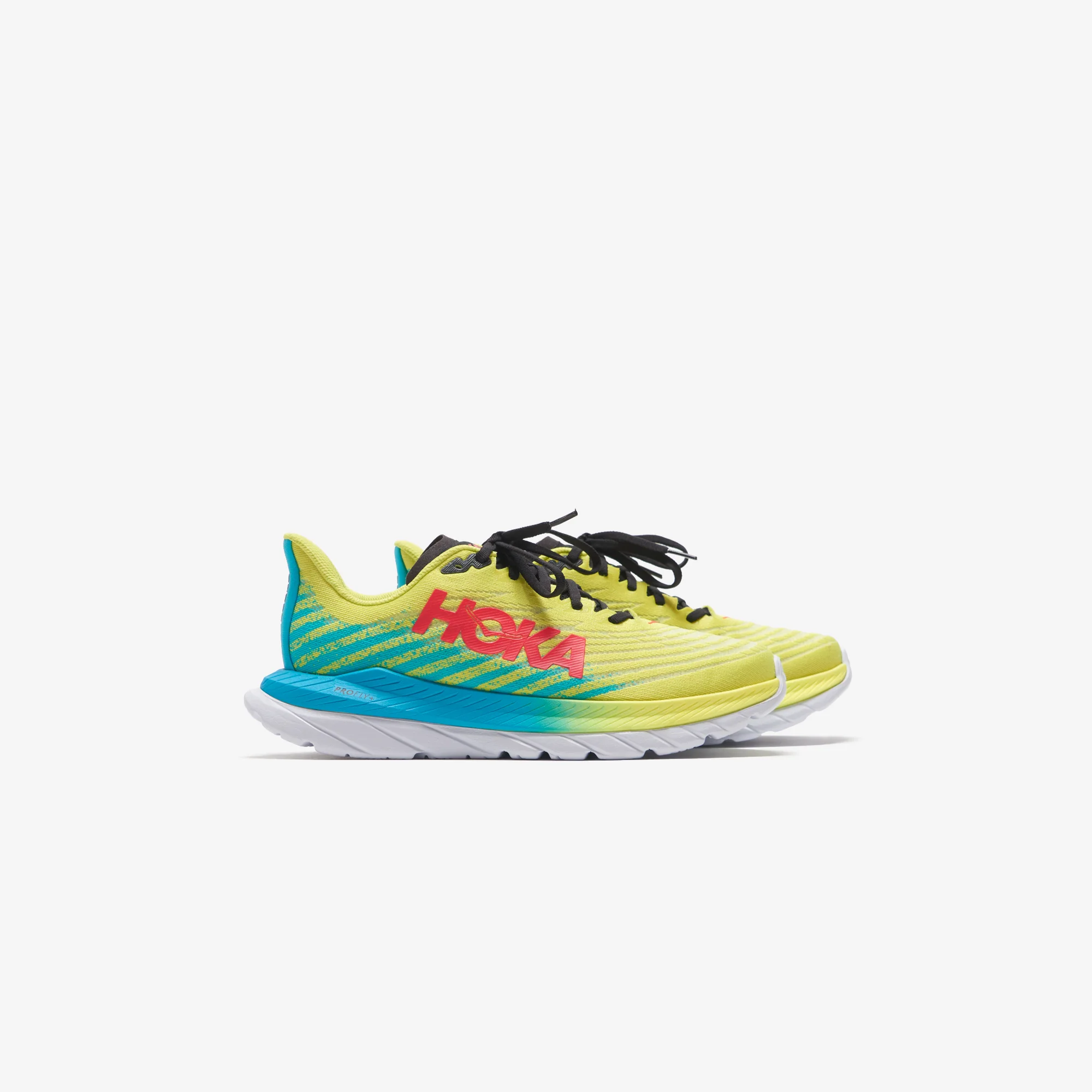 Hoka Mach 5 Evening - Primrose / Scuba Blue - Image 4