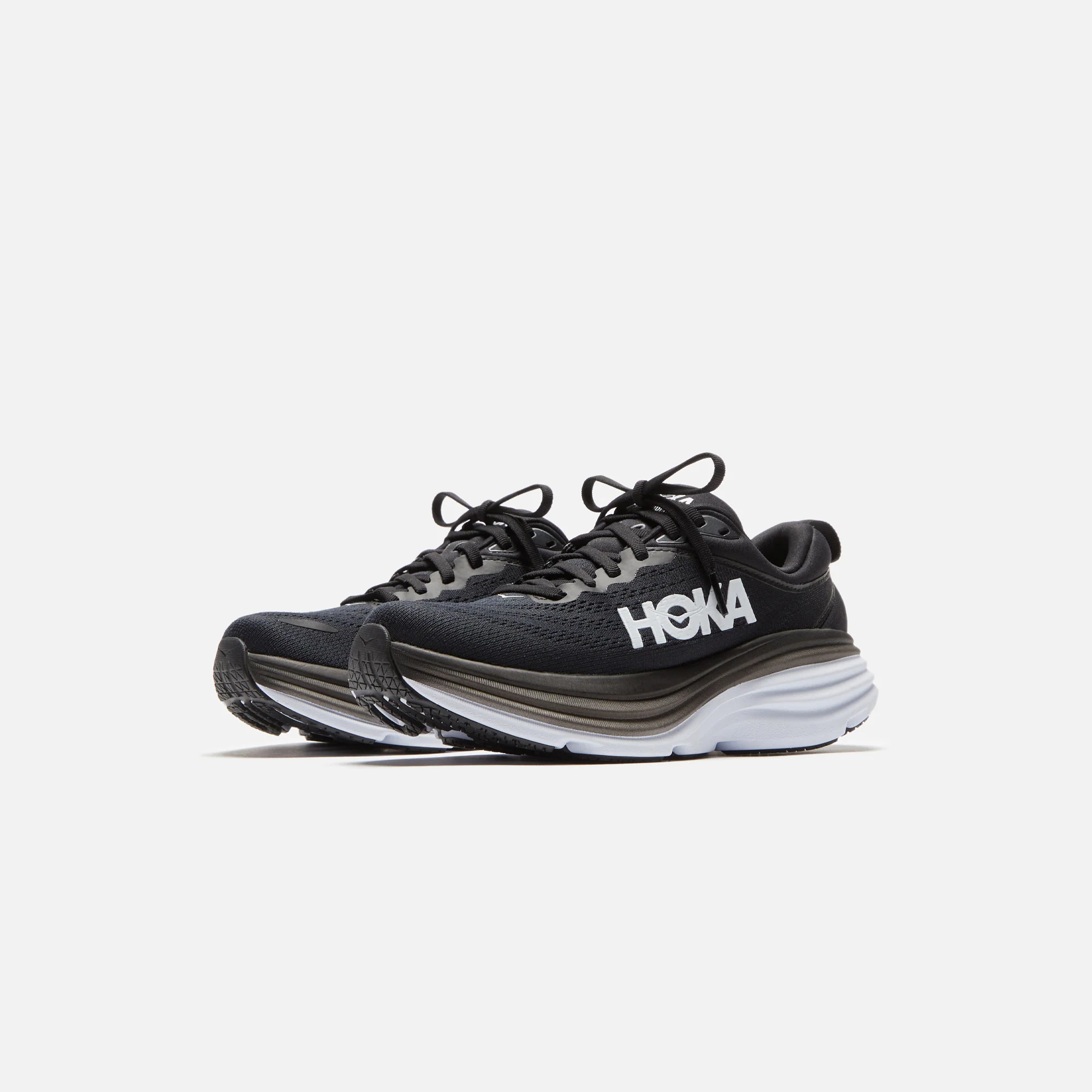 HOKA WMNS Bondi 8 - Black / White - Image 2