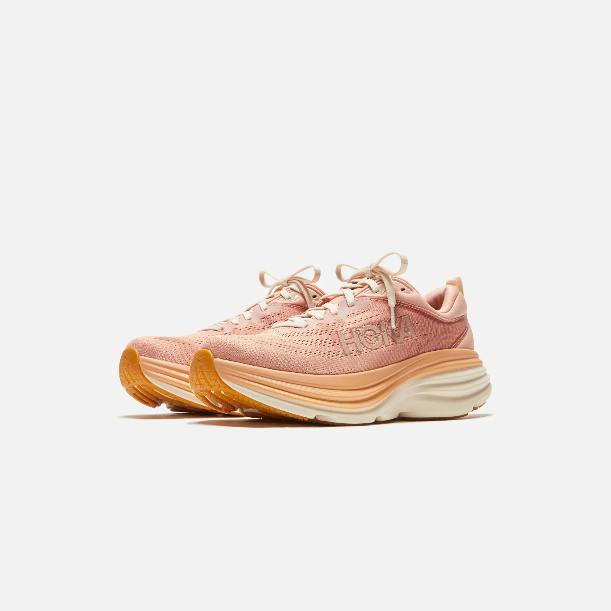 HOKA WMNS Bondi 8 - Sandstone / Cream - Image 2