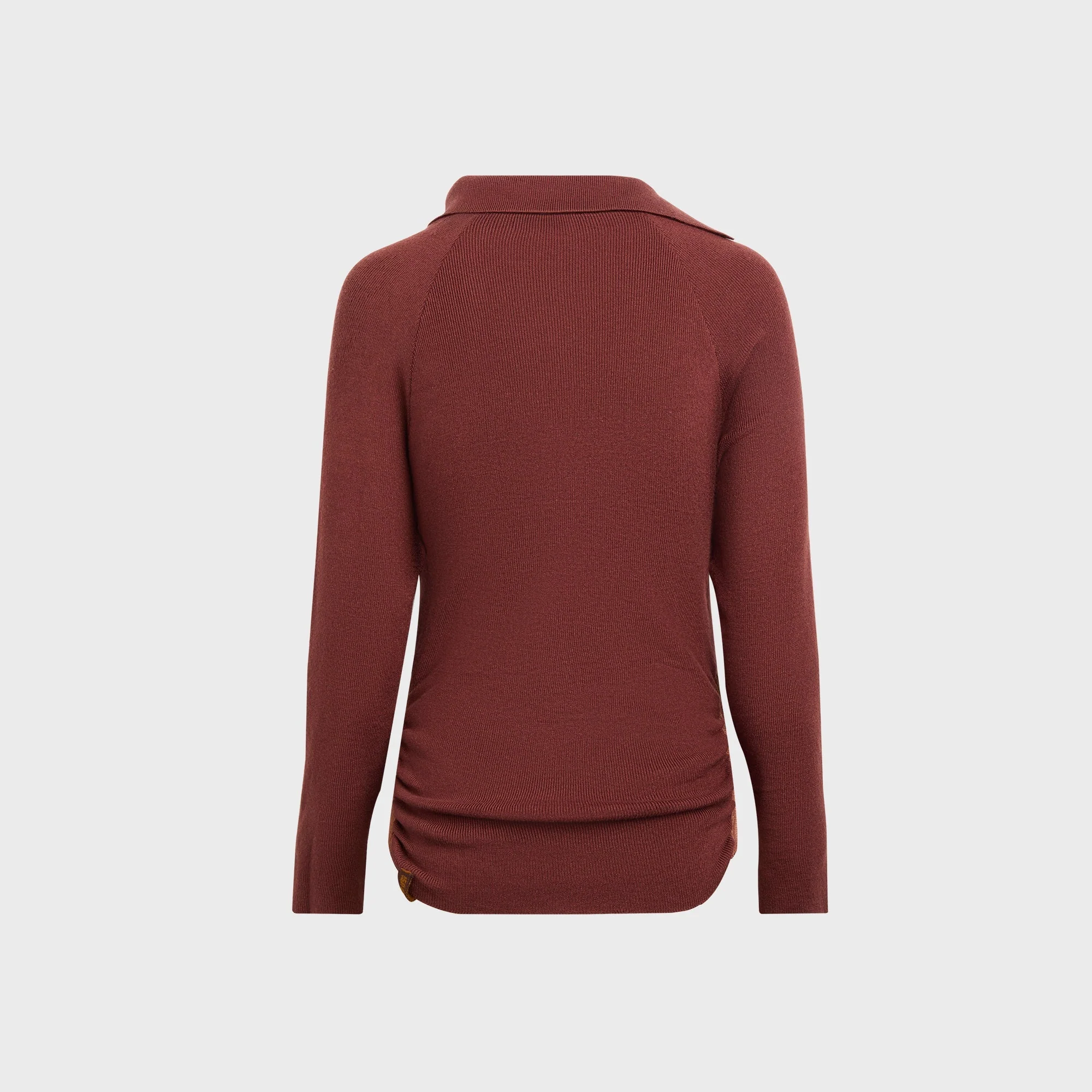Isa Boulder Scrunched Asymmetric Top - Rum - Image 2