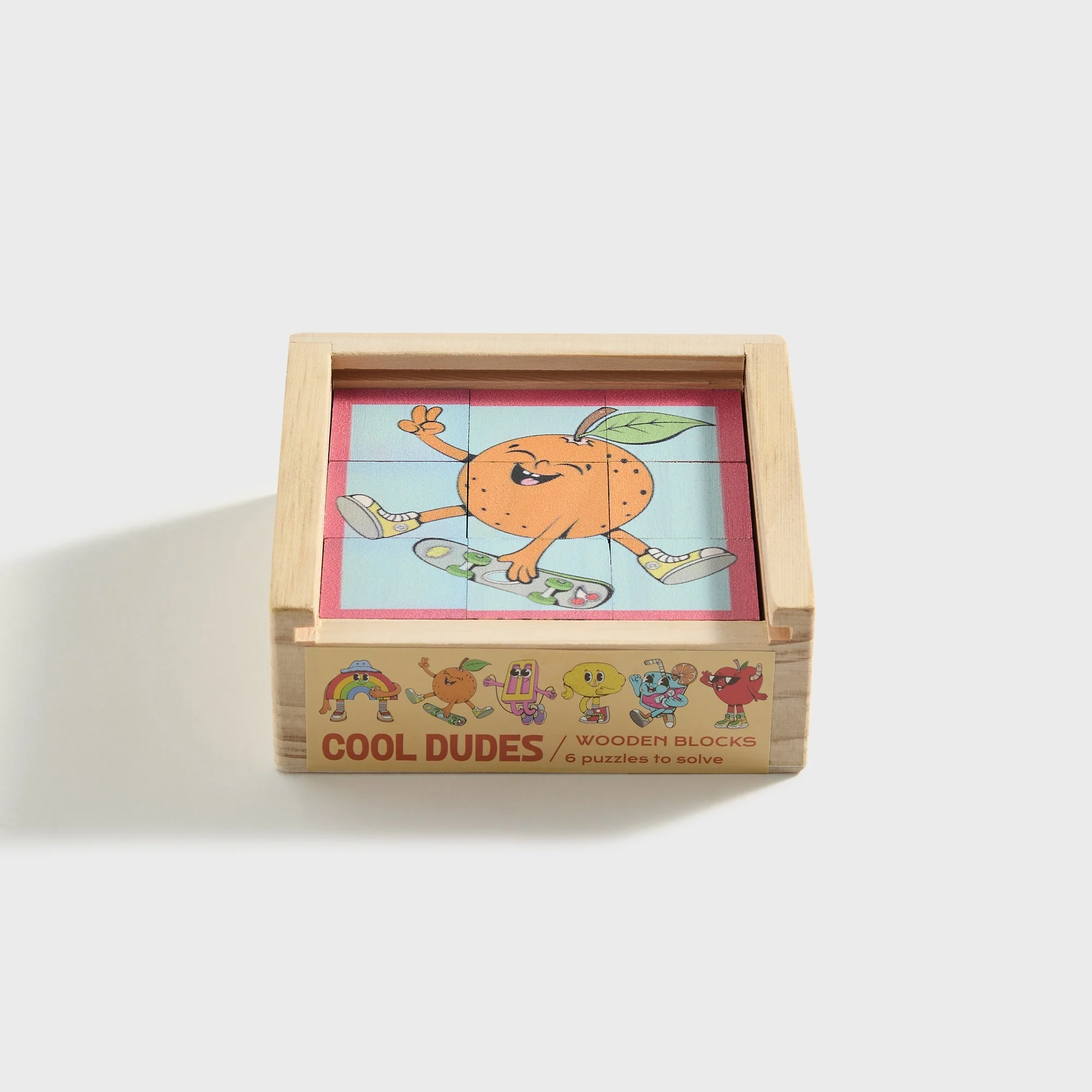 Ingram Cool Dudes Art Blocks 25 Piece Wooden Puzzle Set for Kids - Image 2