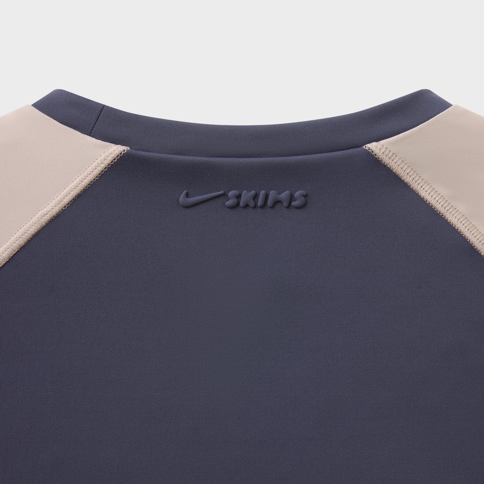 NikeSKIMS Matte Shine Mix Crop Top - Deep Royal / Stone - Image 2