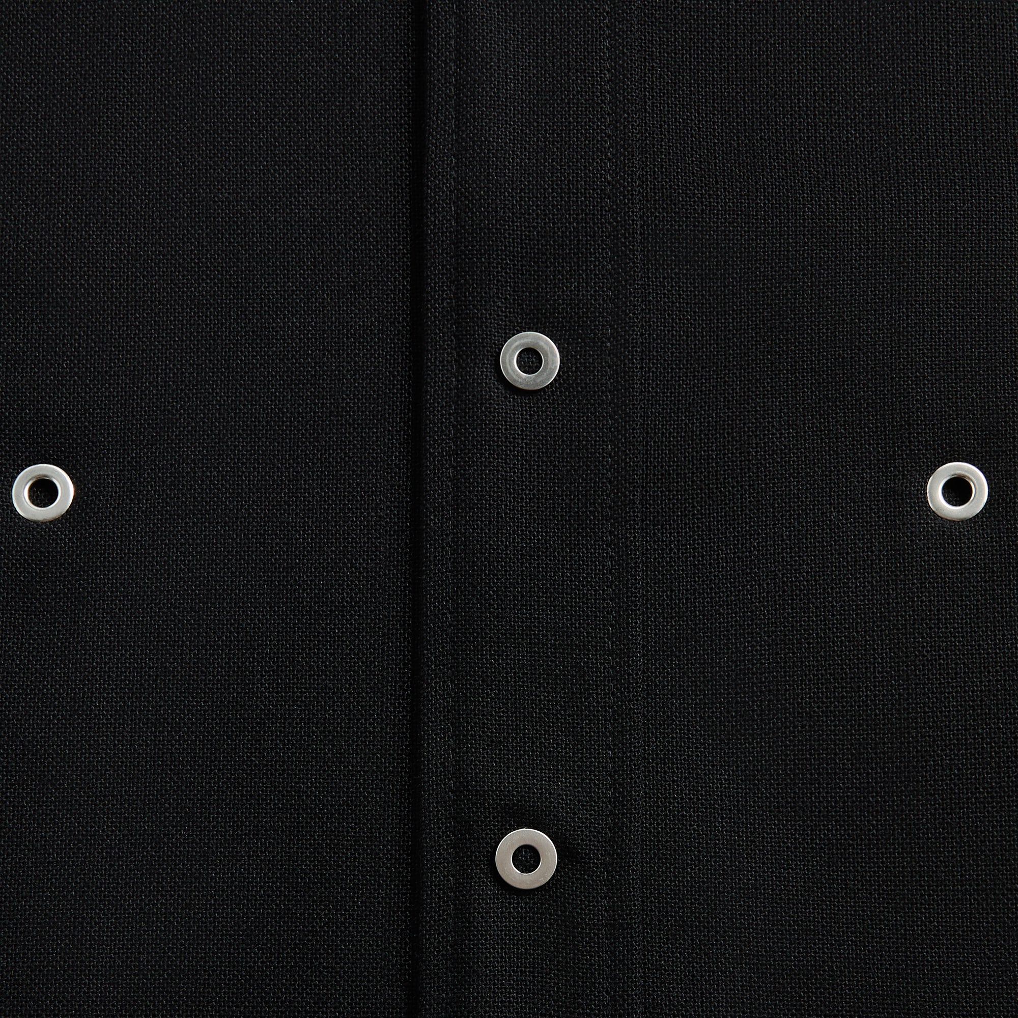 Jil Sander Wool Shirt with Eyelets – Black - Image 3