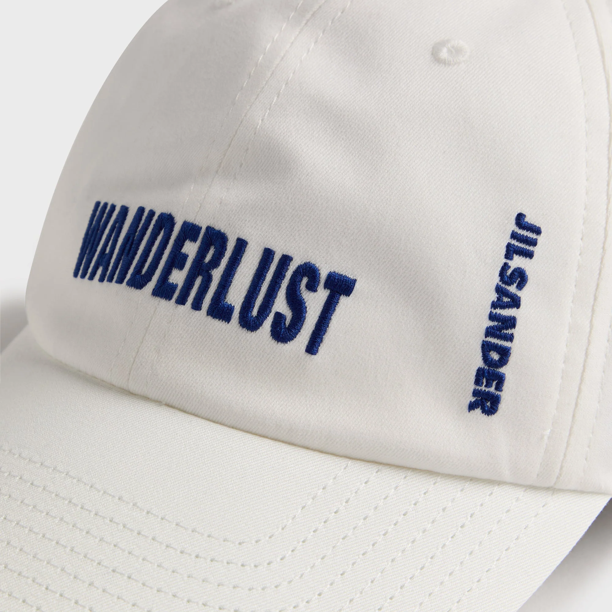 Jil Sander 23 Embroidered Cap - Chalk - Image 3